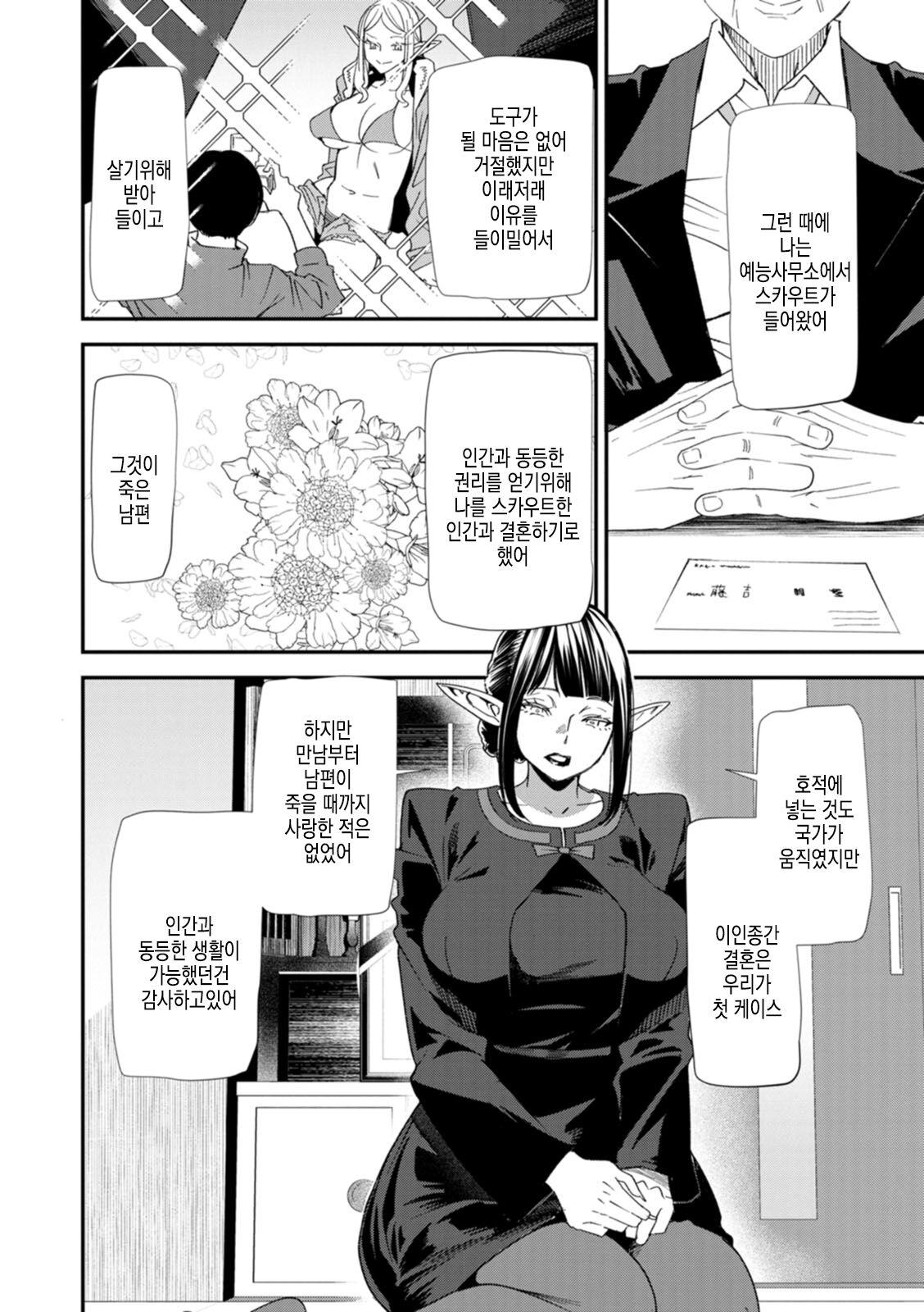 [Ooshima Ryou] AV Debut Shita Hitozuma Elf wa Honki Zecchou no Yume o Miru ka? | AV 데뷔한 유부녀 엘프는 진심절정의 꿈을 꾸는가? [Korean] [Digital] imagen número 137