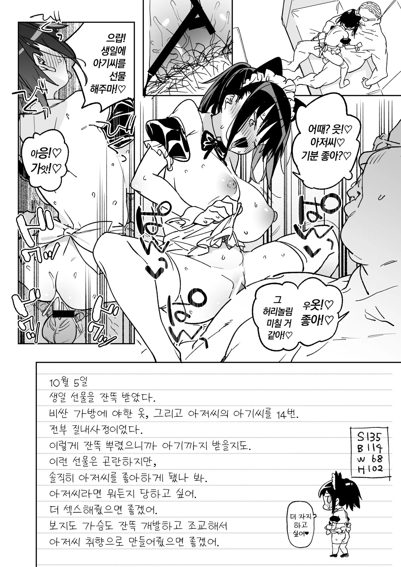 [Meshikutteneru. (Atage)] 11-gatsu 28-nichi Atarashii Papa no Mono ni Narimashita. | 11월 28일 새 아빠의 소유물이 되었습니다. [Digital] [Korean] 이미지 번호 25