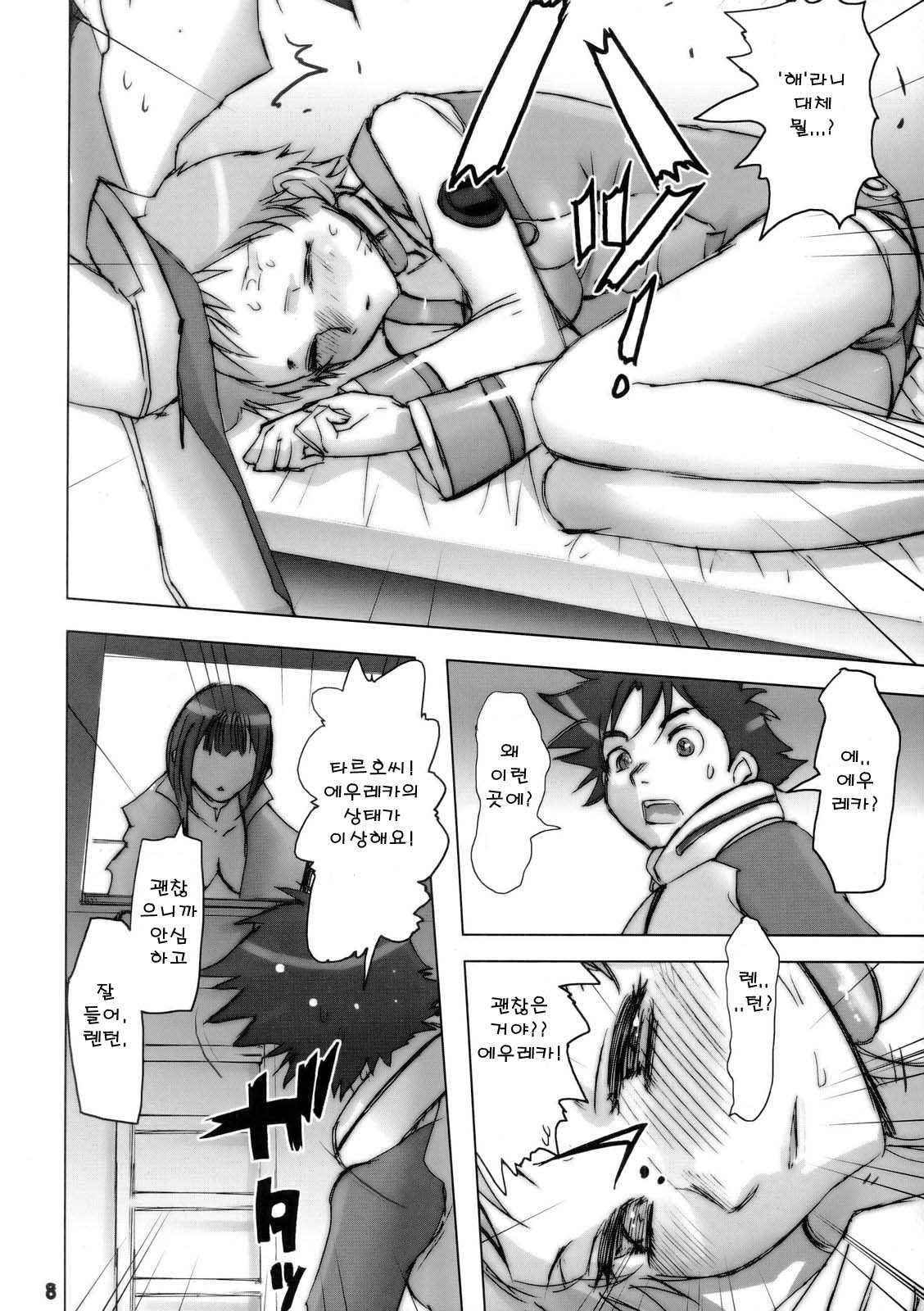 (C69) [Rikudoukan (Aoneko, INAZUMA, Rikudou Koushi)] Rikudou no Eureka (Eureka 7, Onegai My Melody, Futari wa Precure) [korean] numero di immagine  7