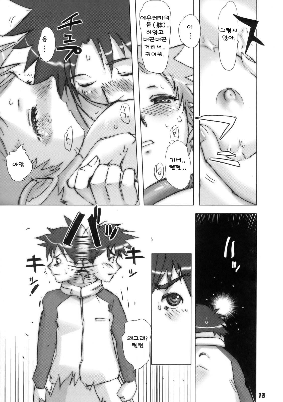 (C69) [Rikudoukan (Aoneko, INAZUMA, Rikudou Koushi)] Rikudou no Eureka (Eureka 7, Onegai My Melody, Futari wa Precure) [korean] numero di immagine  12