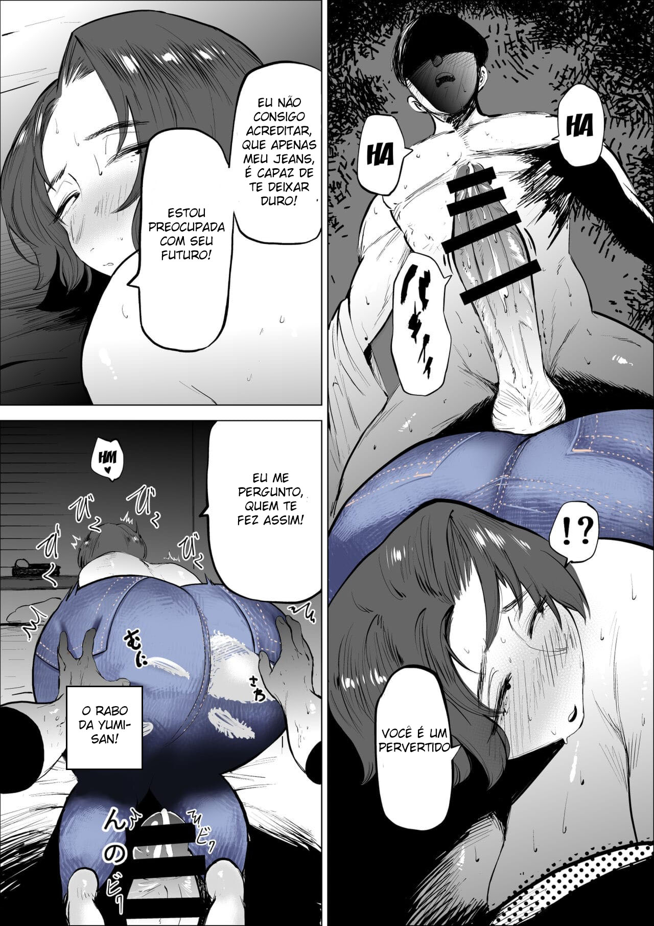 [takaya (Fukuhara Takaya)] Jeans wa Iteru Kowakute Nigate dakedo Megutai na Tomodachi no Okaa-san [Portuguese-BR] [Mundo Hentai] Bildnummer 40