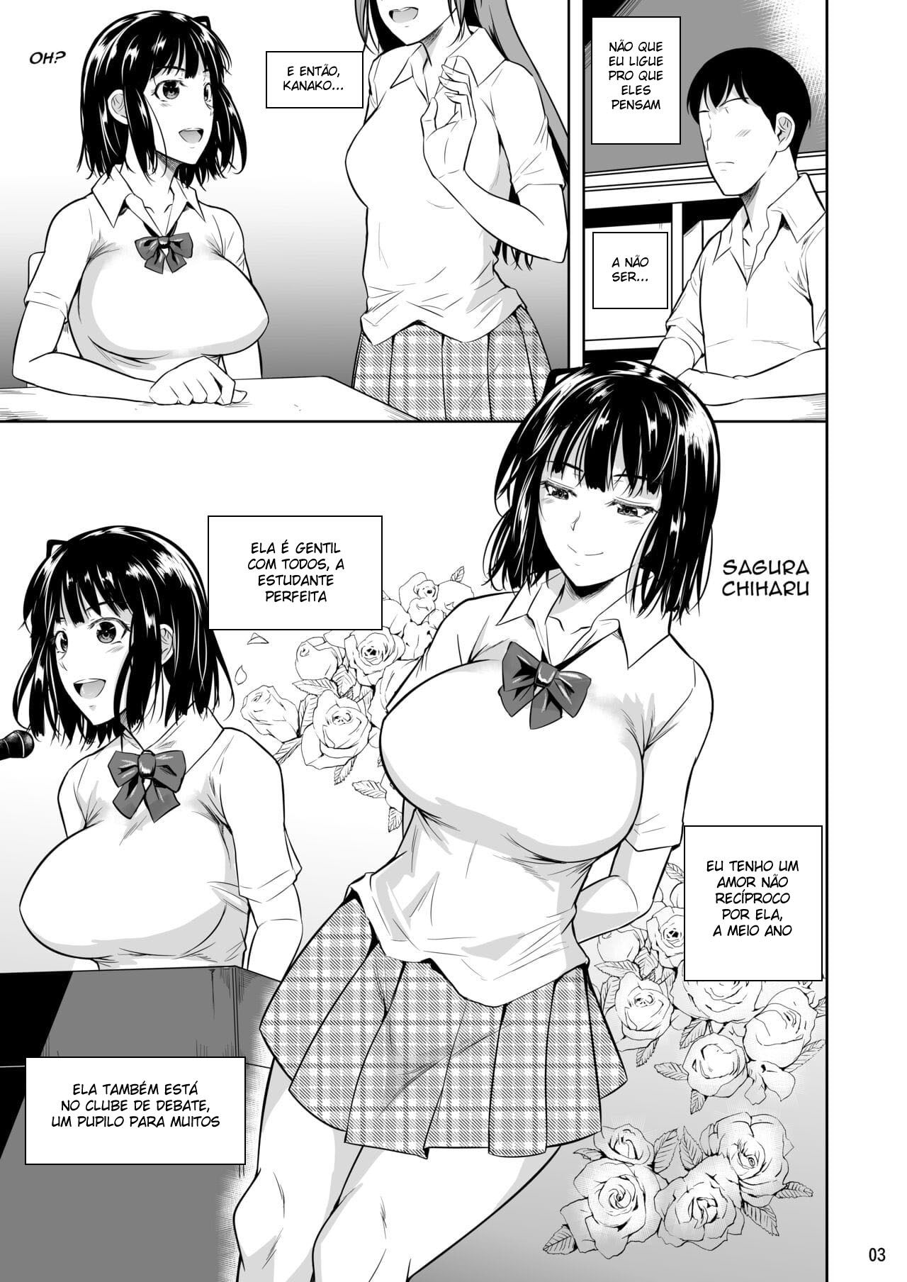 [Shoot The Moon (Fuetakishi)] Bocchi no Mob ga Tadashii Sentaku o Shite Seiso Shoujo to Tsukiau. Mochiron Sex mo Suru [Portuguese-BR] [Mundo Hentai] [Digital] 图片编号 3