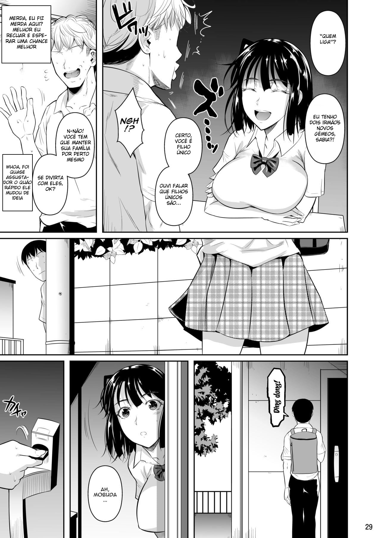 [Shoot The Moon (Fuetakishi)] Bocchi no Mob ga Tadashii Sentaku o Shite Seiso Shoujo to Tsukiau. Mochiron Sex mo Suru [Portuguese-BR] [Mundo Hentai] [Digital] 图片编号 30