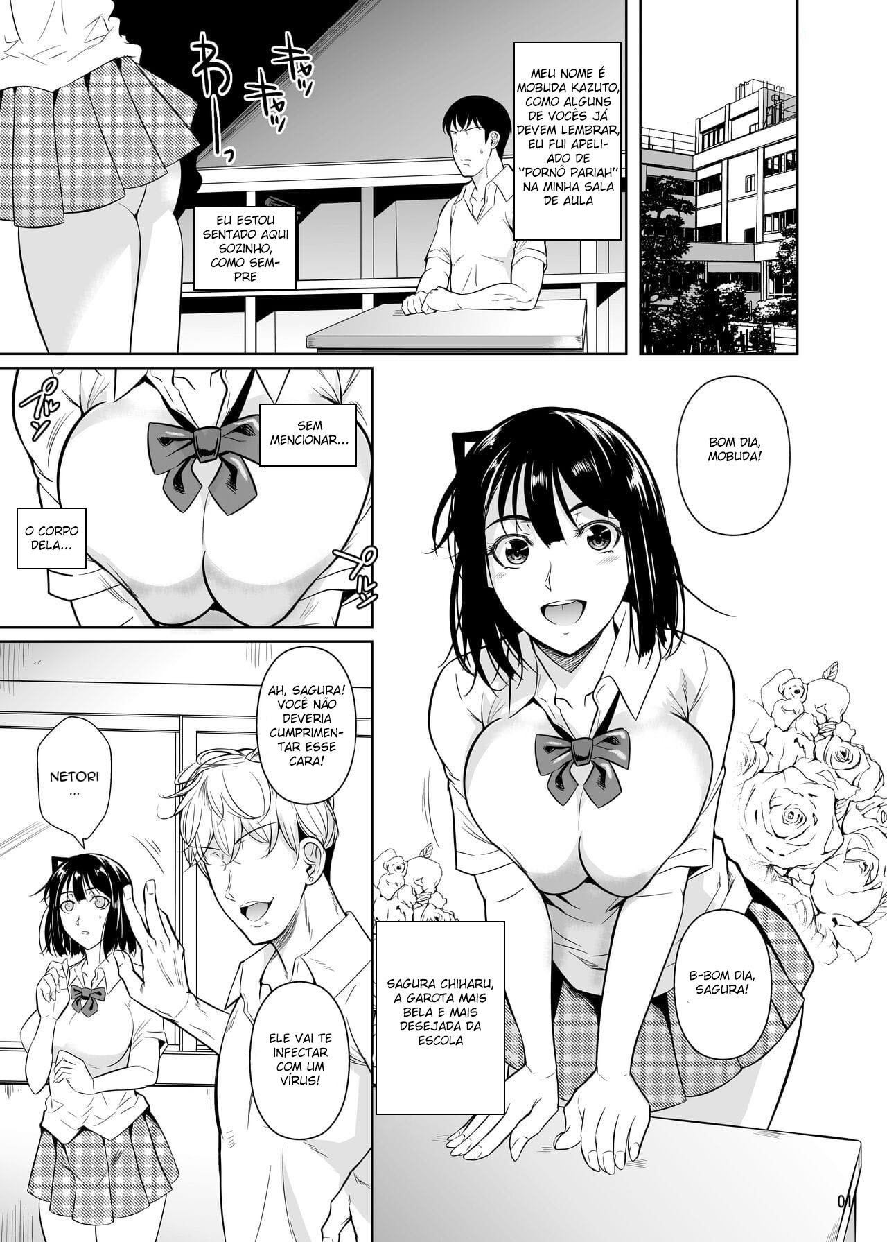 [Shoot The Moon (Fuetakishi)] Bocchi no Mob ga Tadashii Sentaku o Shite Seiso Shoujo to Tsukiau. 2 Mochiron Sex mo Suru [Portuguese-BR] [Mundo Hentai] [Digital] 图片编号 2