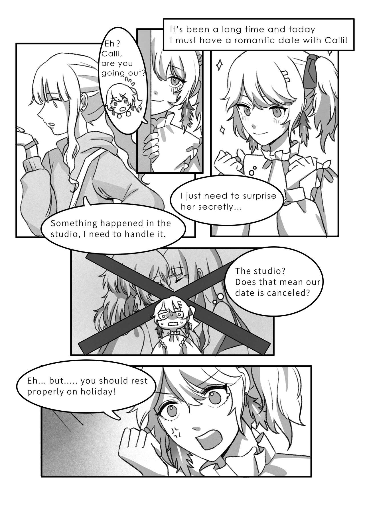 [Murmur] Tonight, Good Night [Mori Calliope, Takanashi Kiara] [English] 이미지 번호 3