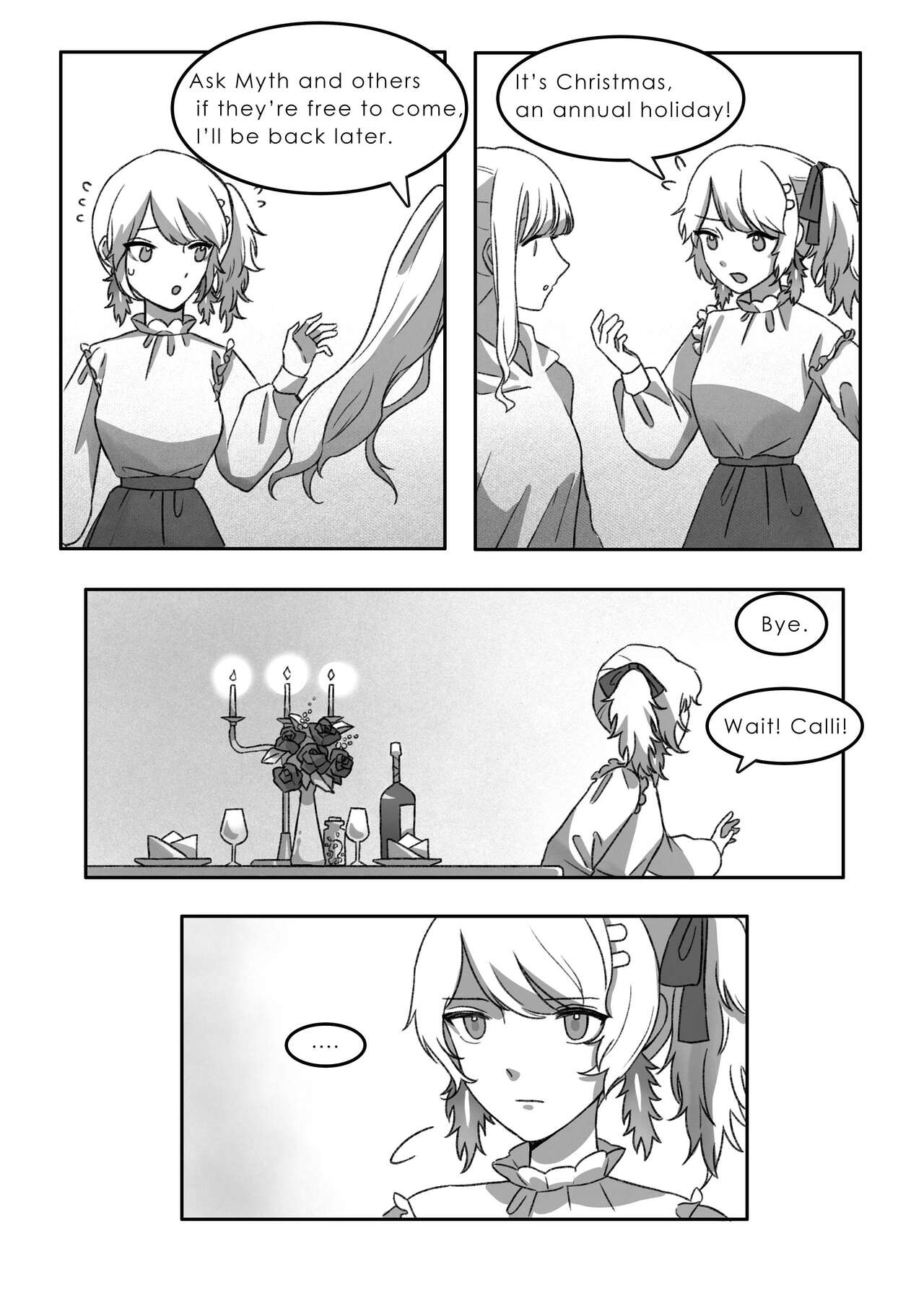 [Murmur] Tonight, Good Night [Mori Calliope, Takanashi Kiara] [English] 이미지 번호 4