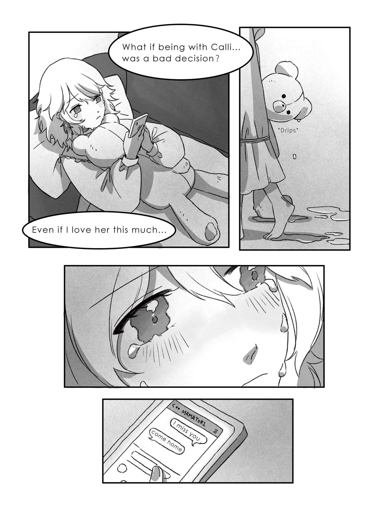 [Murmur] Tonight, Good Night [Mori Calliope, Takanashi Kiara] [English] 이미지 번호 7