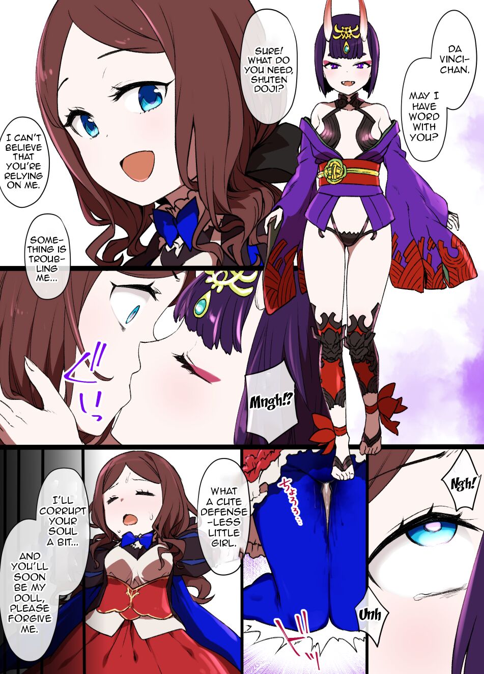 [Kusayarou] FGO Shuten Douji x Da Vinci Hyoui Manga | FGO Shuten-Doji x Da Vinci possession manga (Fate/Grand Order) [English] 3eme image