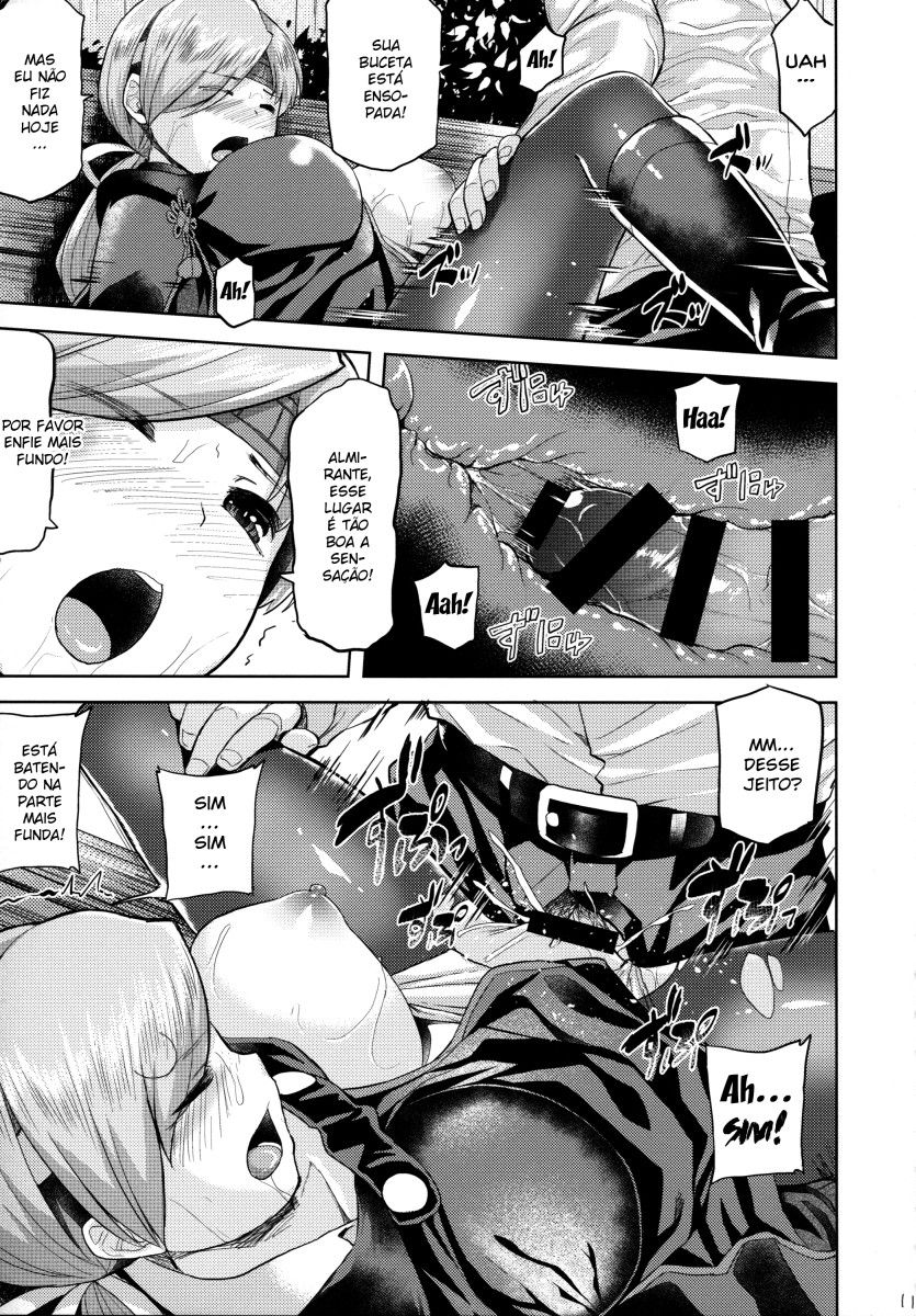 (Houraigekisen! Yo-i! 29Senme) [Tenrake Chaya (Ahru.)] Amayadori (Kantai Collection -KanColle-) [Portuguese-BR] 12eme image