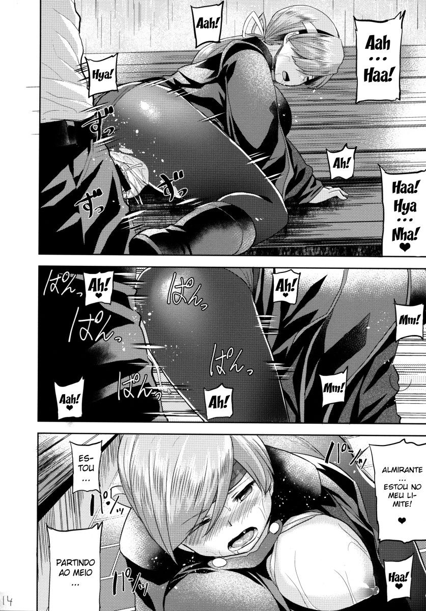 (Houraigekisen! Yo-i! 29Senme) [Tenrake Chaya (Ahru.)] Amayadori (Kantai Collection -KanColle-) [Portuguese-BR] 15eme image