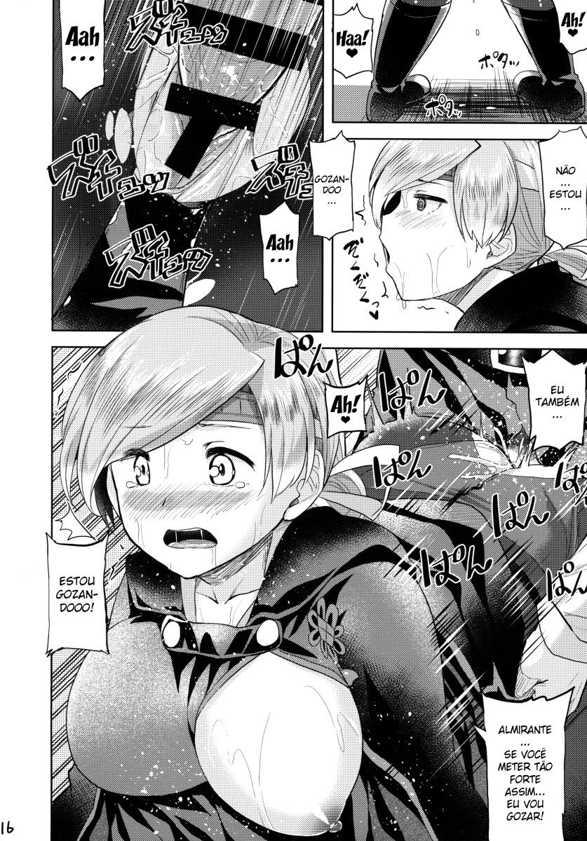 (Houraigekisen! Yo-i! 29Senme) [Tenrake Chaya (Ahru.)] Amayadori (Kantai Collection -KanColle-) [Portuguese-BR] 17eme image