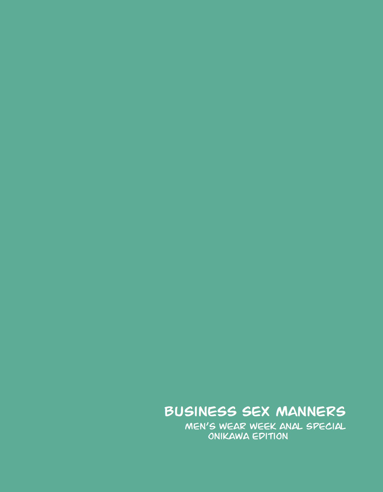 [Tokyo Prominence Tomato] Business Sex Manners: Men's Wear Week Anal Special Onikawa Edition numero di immagine  36