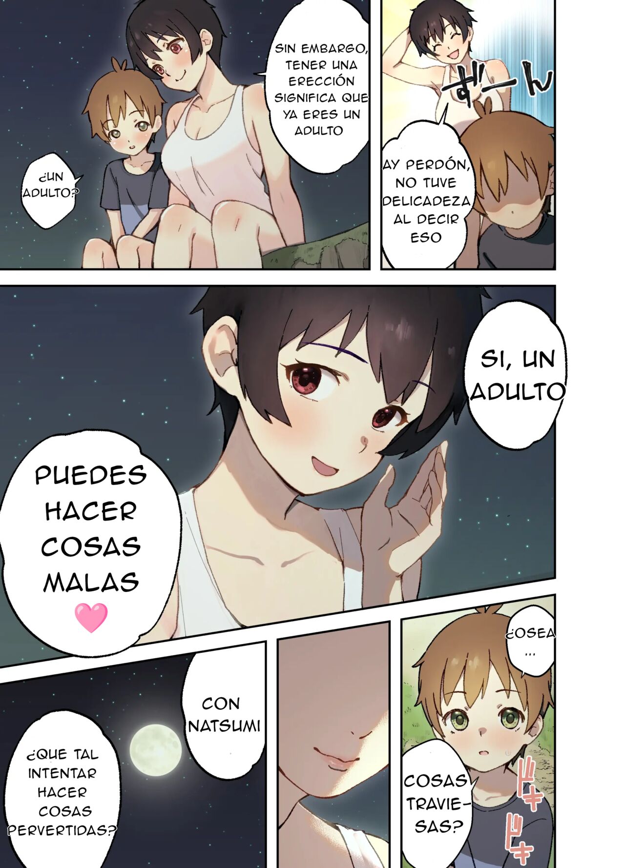 [Full Pon Twintail (Omochi Nabe)] Inaka no Shinseki to H o suru Hanashi Natsumi Hen [Spanish] image number 9