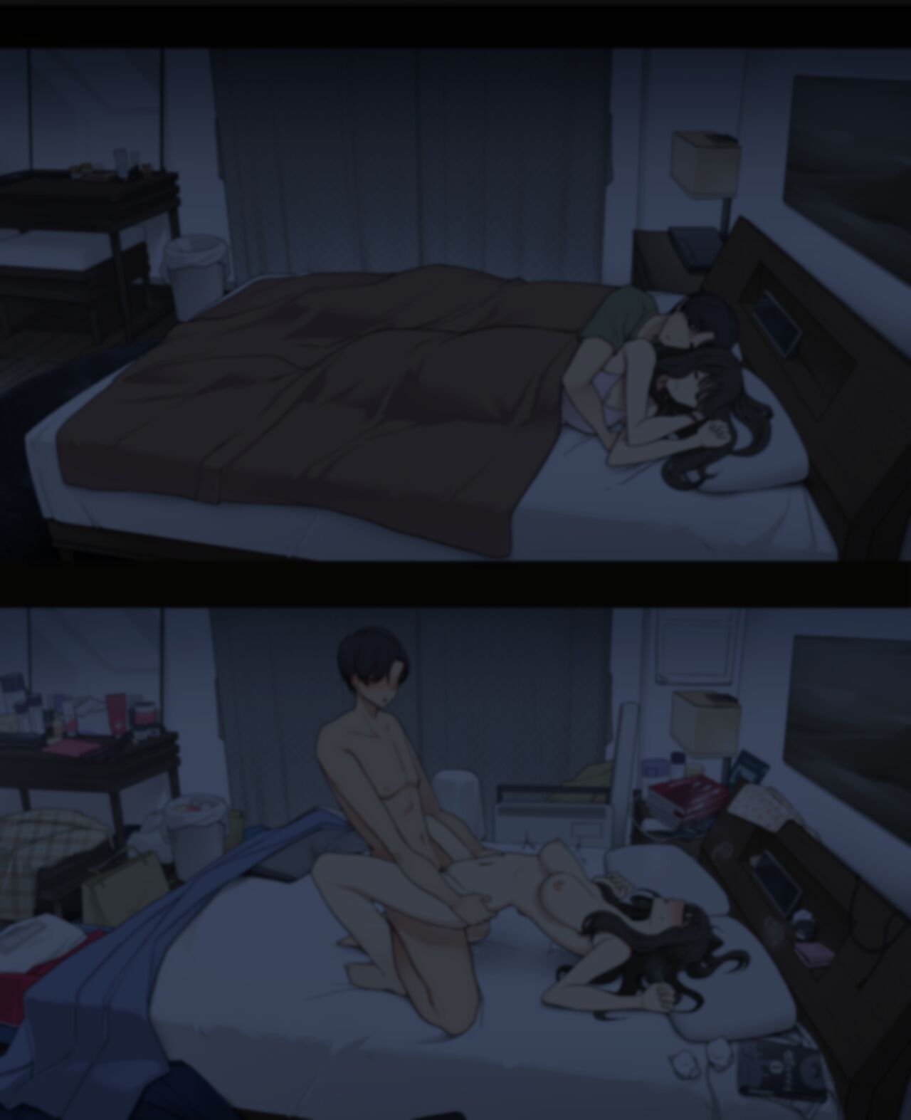 [Wakamatsu] A Day in the Life of a Couple: Their First Month Living Together vs. One Year Later | Une journée dans la vie d'un couple : Premier mois vs un an plus tard [French] [Histoire d'Hentai] 28eme image