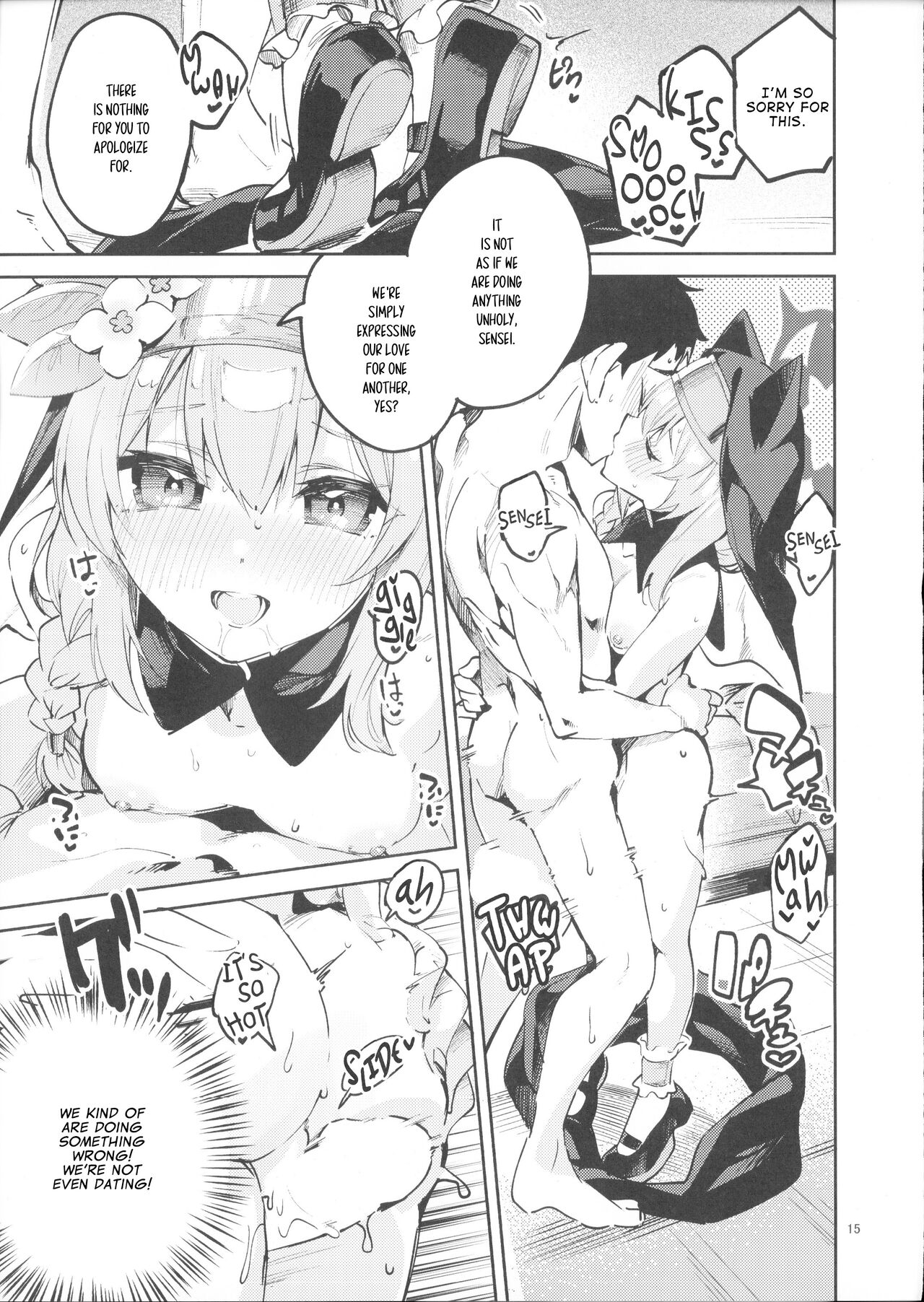 (COMIC1☆22) [Circle-FIORE (Ekakibit)] Te Ohodokenai Seito | The Student that Never Wants to Let Go (Blue Archive) [English] 图片编号 14