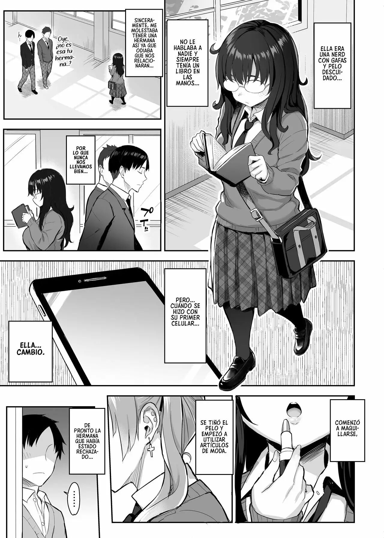 Ichibocchi (Ichinomiya Yuu)] Moto InCha no Kyonyuu Yariman Imouto ga Erosugite, Onii-chan wa Mou...!! 1-3 | ¡¡Mi Hermanita Quien era una Comelibros se Convirtió en una Puta de grandes Tetas...!! 1-3 [Spanish] [NekoCreme] 이미지 번호 4