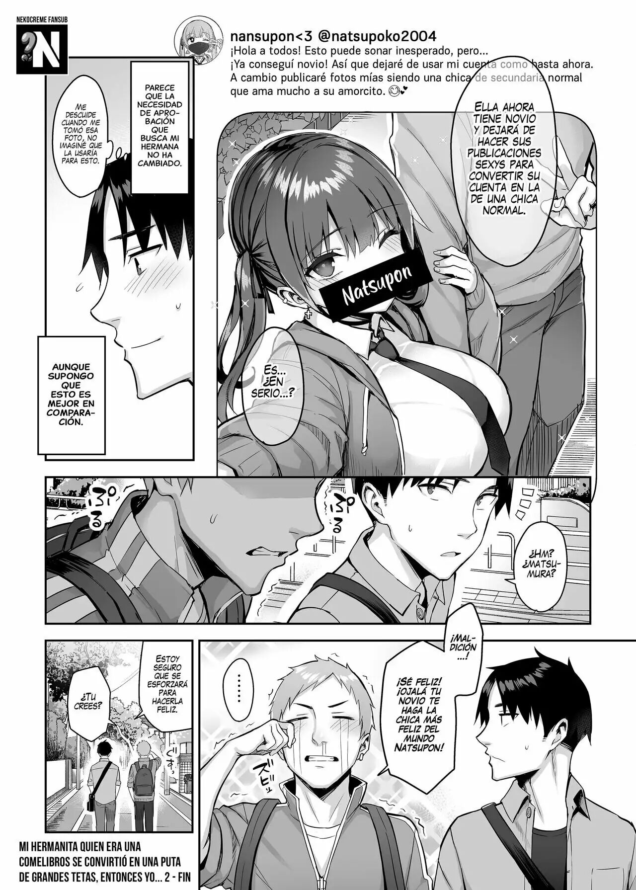 Ichibocchi (Ichinomiya Yuu)] Moto InCha no Kyonyuu Yariman Imouto ga Erosugite, Onii-chan wa Mou...!! 1-3 | ¡¡Mi Hermanita Quien era una Comelibros se Convirtió en una Puta de grandes Tetas...!! 1-3 [Spanish] [NekoCreme] 이미지 번호 84