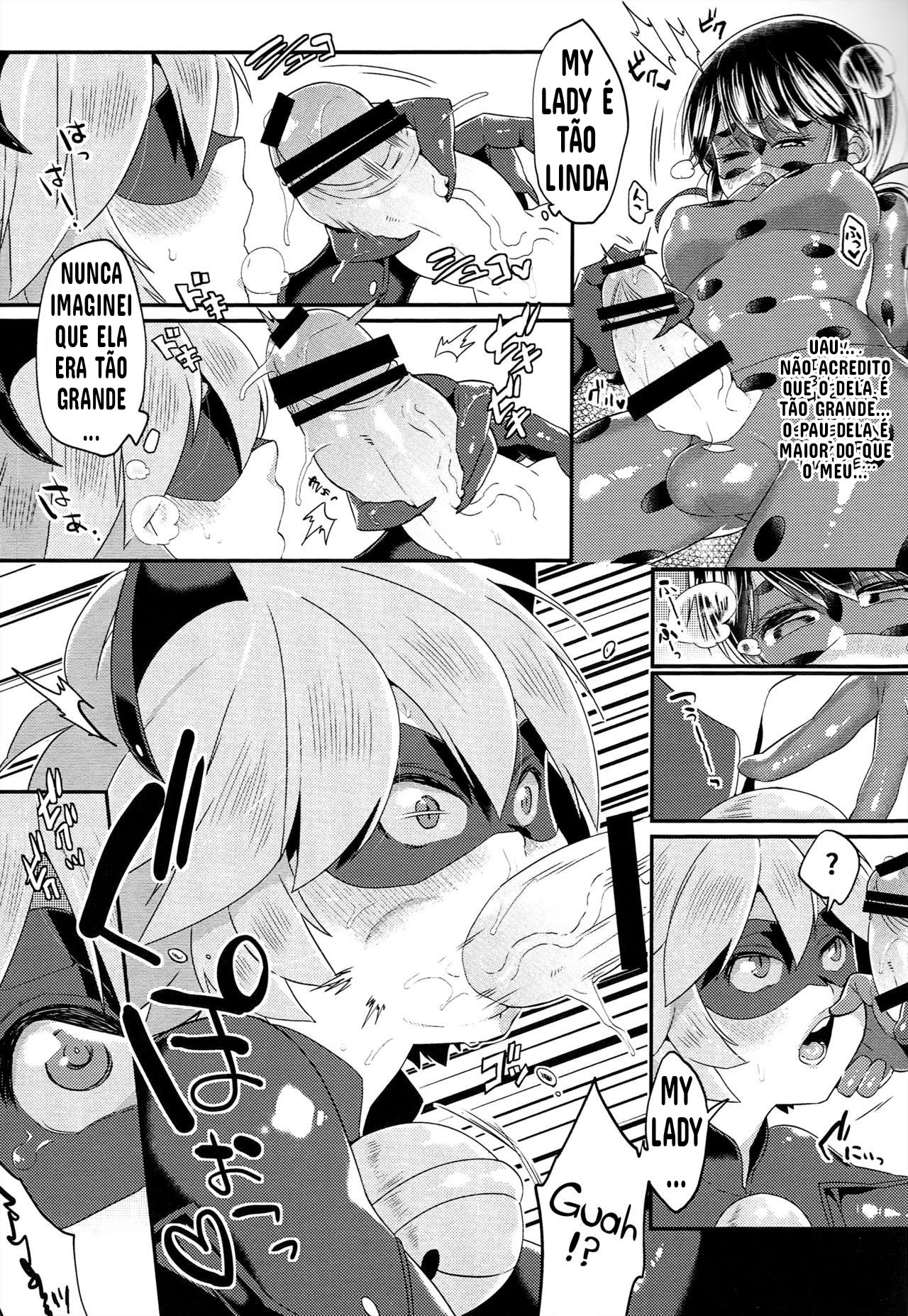 (Futaket 12.5) [21kg (Kito)] Teki no Shoi de Futanari ni Sareta Ladybug ga Cat Noir no Shojo o Ubacchau Hon (Miraculous Ladybug) [Portuguese-BR] изображение № 10