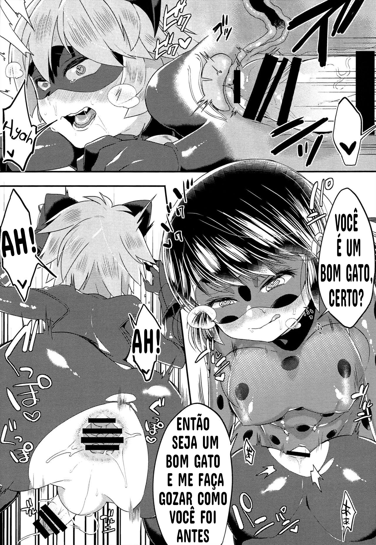 (Futaket 12.5) [21kg (Kito)] Teki no Shoi de Futanari ni Sareta Ladybug ga Cat Noir no Shojo o Ubacchau Hon (Miraculous Ladybug) [Portuguese-BR] изображение № 19