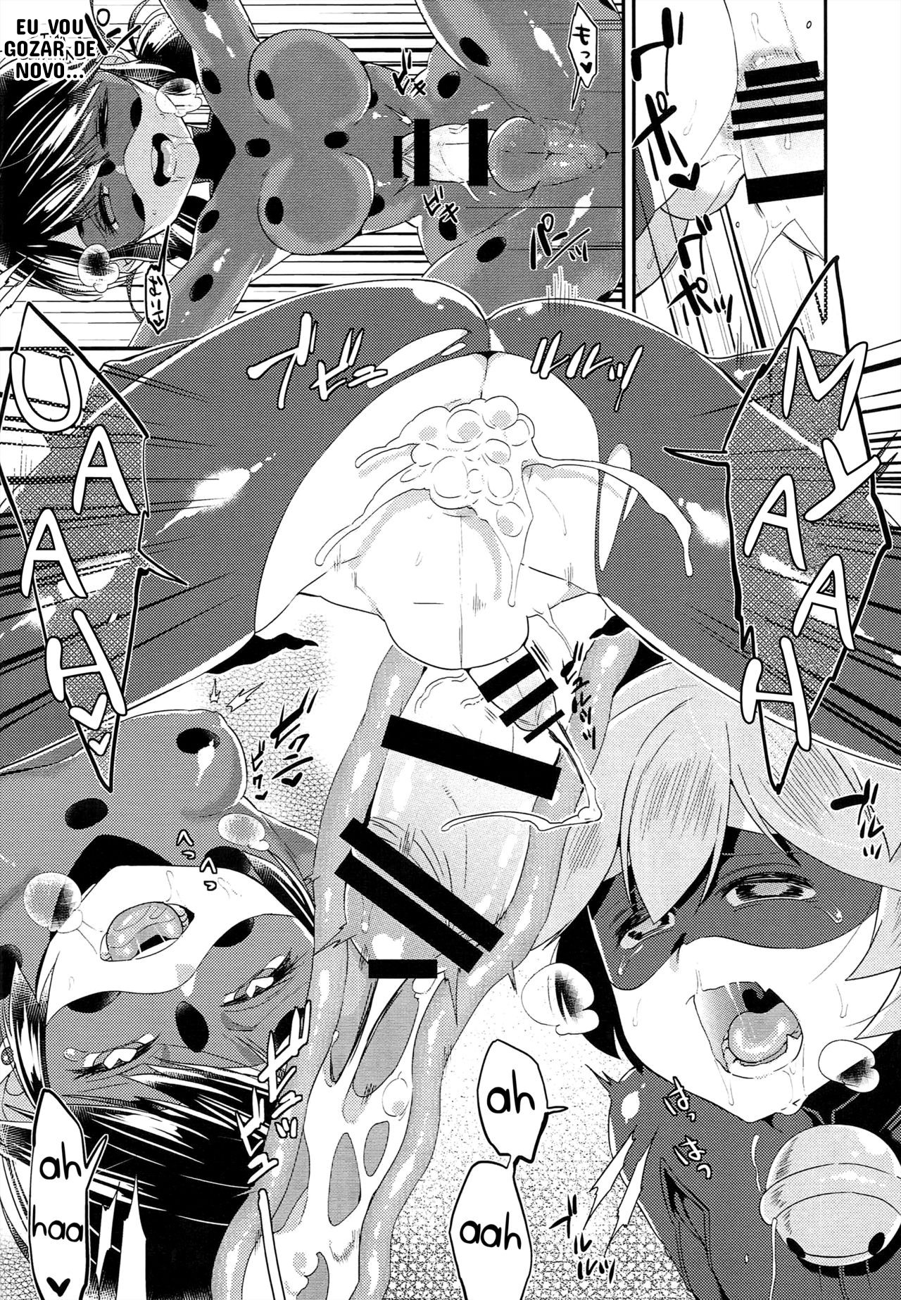 (Futaket 12.5) [21kg (Kito)] Teki no Shoi de Futanari ni Sareta Ladybug ga Cat Noir no Shojo o Ubacchau Hon (Miraculous Ladybug) [Portuguese-BR] изображение № 21