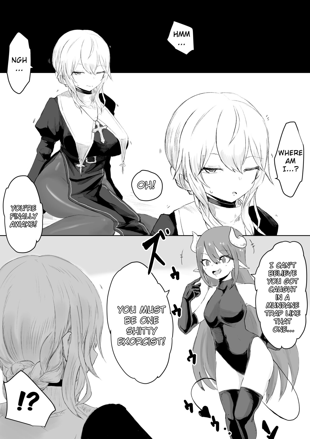 [Umebatake (Dendou Monaka)] Exorcist no Haiboku Succubus to Futanari Hen | Exorcist's Defeat ~ Futanari x Succubus Story ~ [English] [ChoriScans] Bildnummer 9