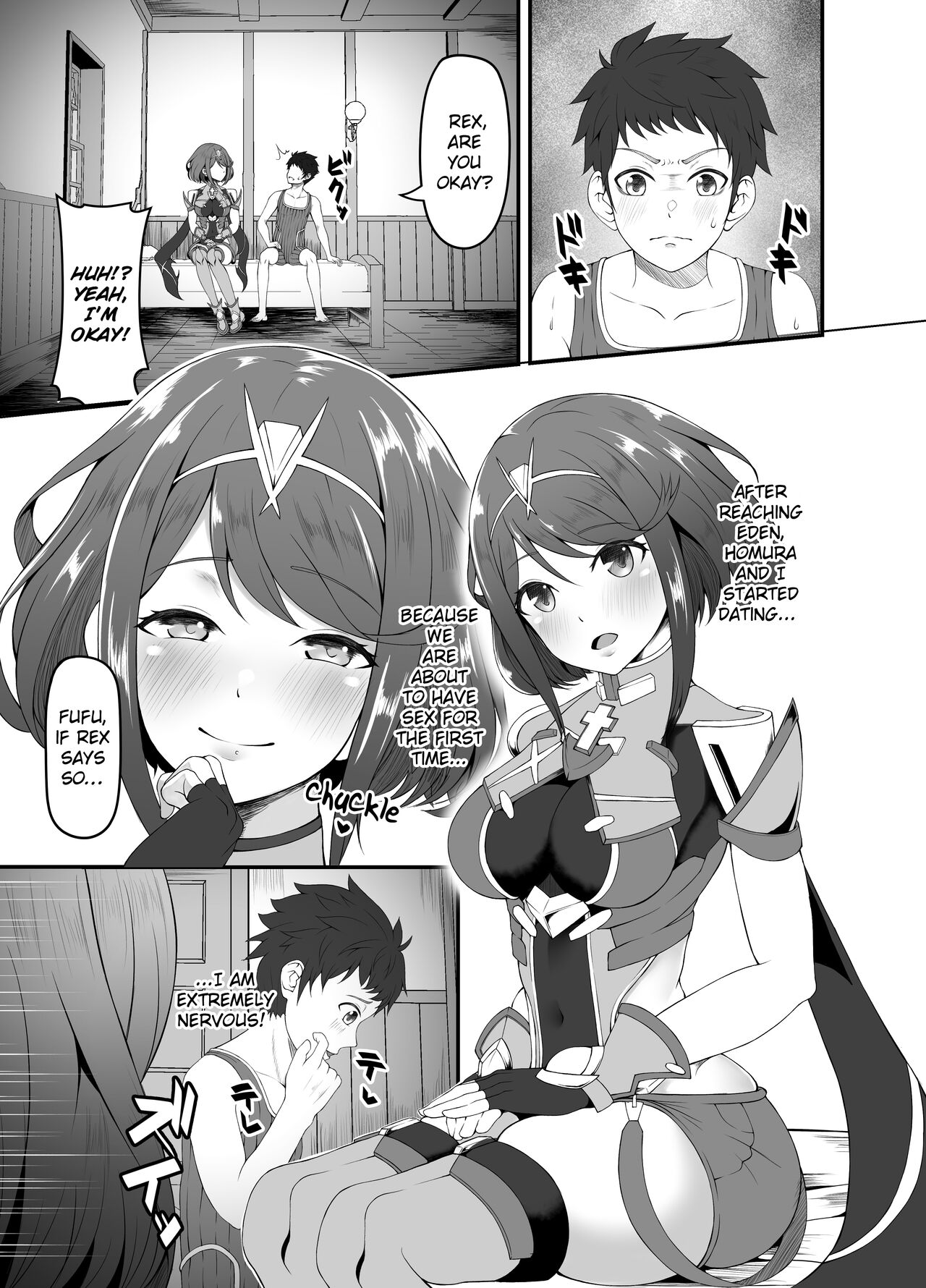 [Heya no Sumi no Rakugaki (TsunoSign)] Kimi to Hajimete Tsunagaru Hi | The day I first connected with you (Xenoblade Chronicles 2) [English] [Digital] [Saki-Kotowari] image number 3