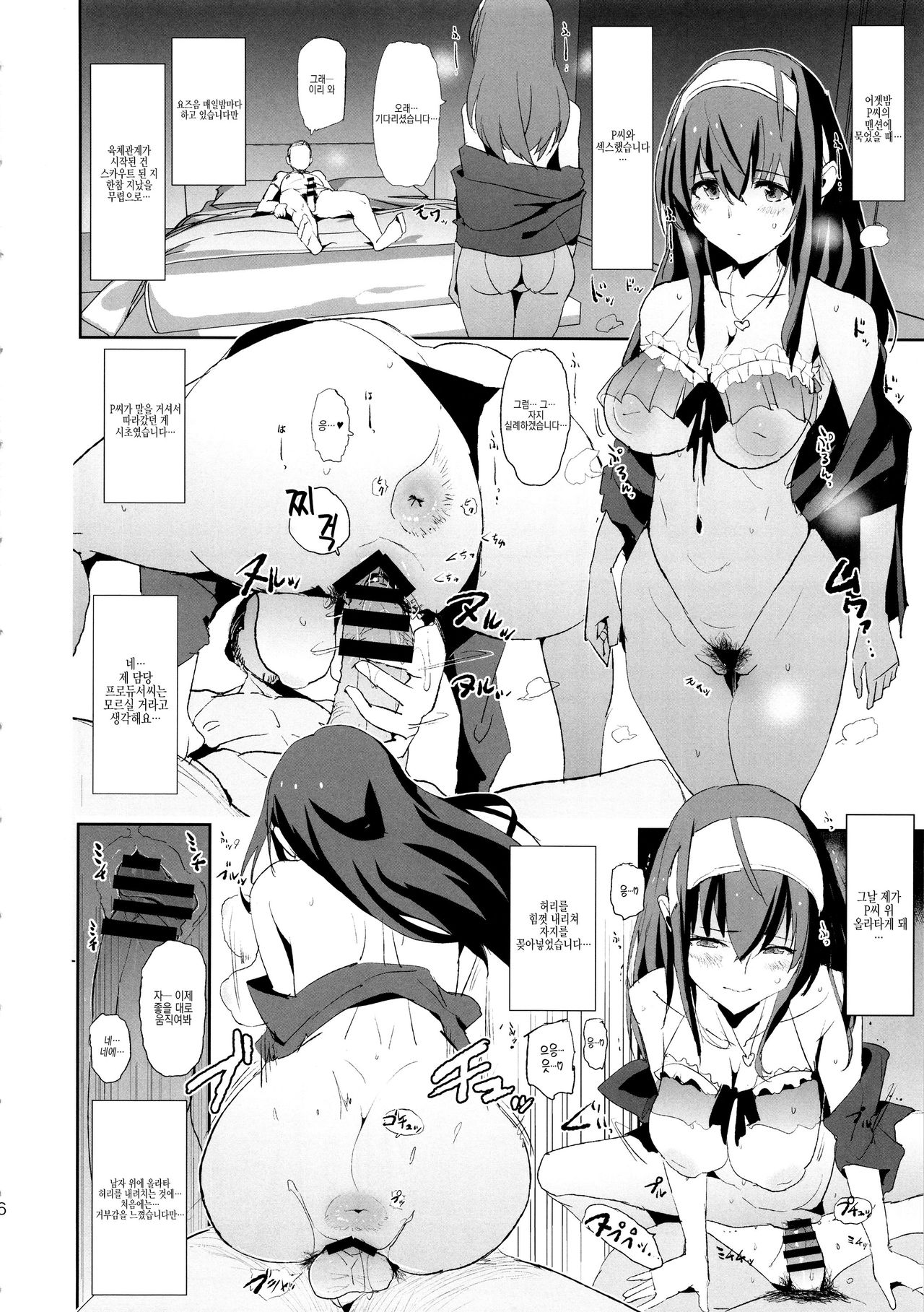 (C96) [Yami ni Ugomeku (Dokurosan)] Sagisawa Fumika no Dosukebe Hamedori Interview + Omake Paper (THE IDOLM@STER CINDERELLA GIRLS) [Korean] [Team Derem@s] imagen número 5