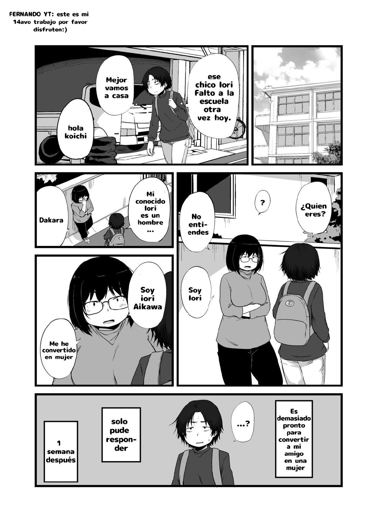 Tomodachi ga TS Shite Jimi-gao Kyonyuu ni Natta (Spanish) 图片编号 2