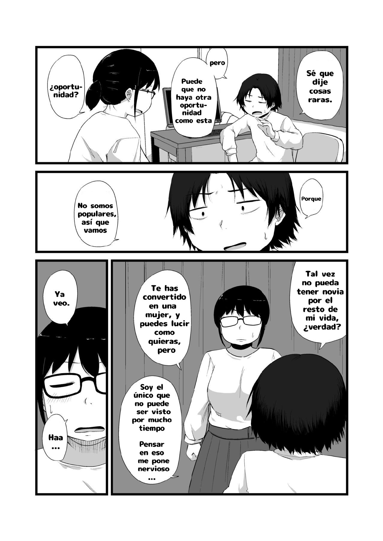 Tomodachi ga TS Shite Jimi-gao Kyonyuu ni Natta (Spanish) 图片编号 5