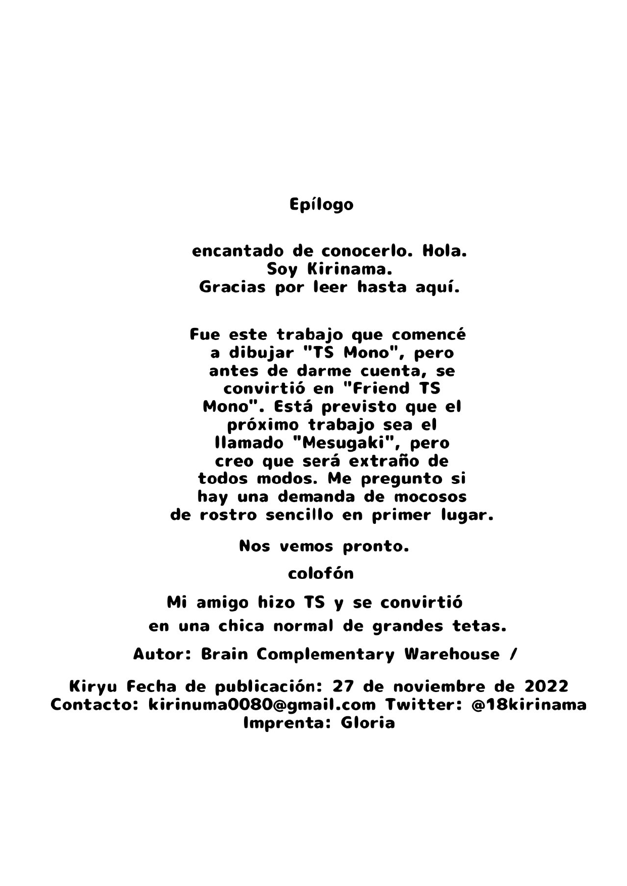 Tomodachi ga TS Shite Jimi-gao Kyonyuu ni Natta (Spanish) 图片编号 55