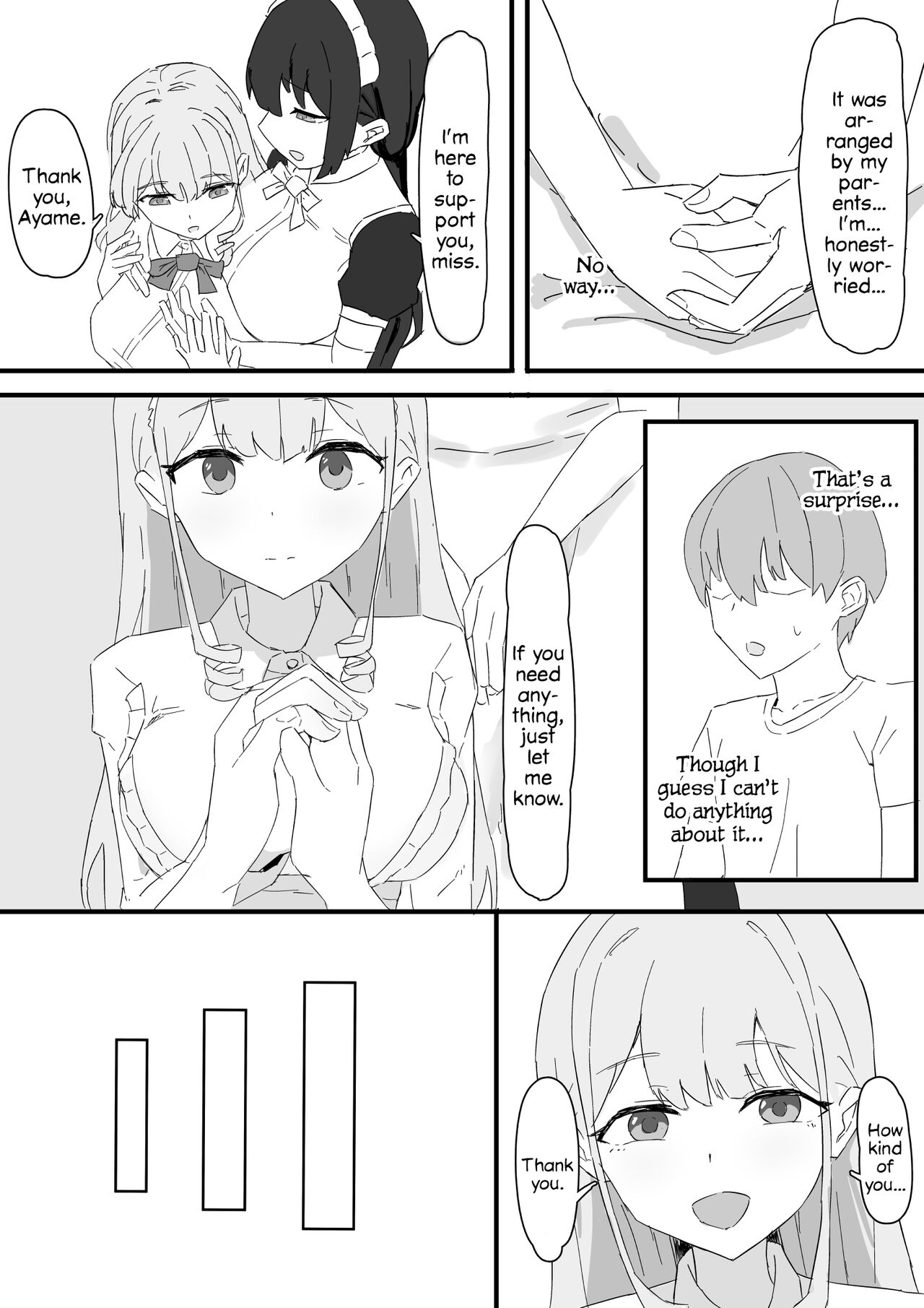 [Muripoyo] Ojou-sama to Maid o Iinazuke ni Torarete Okobore Ecchi suru Hanashi [English] [Tekkamaki] 图片编号 6