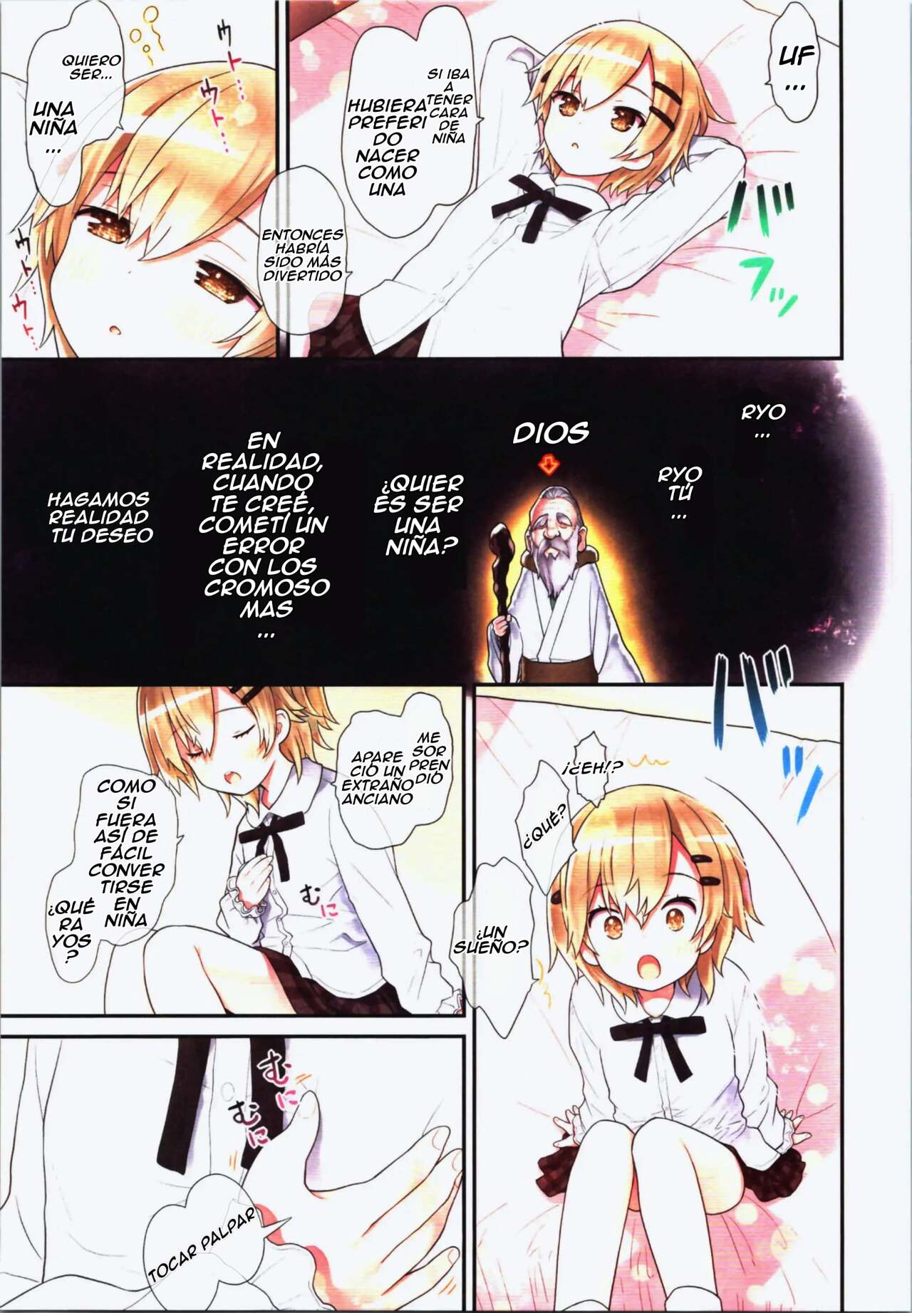 (C100) [Little Hamlet (Kiira)] TS Shoujo Ryou-chan no Mesu Ochi [Spanish] [TF Scans] image number 5