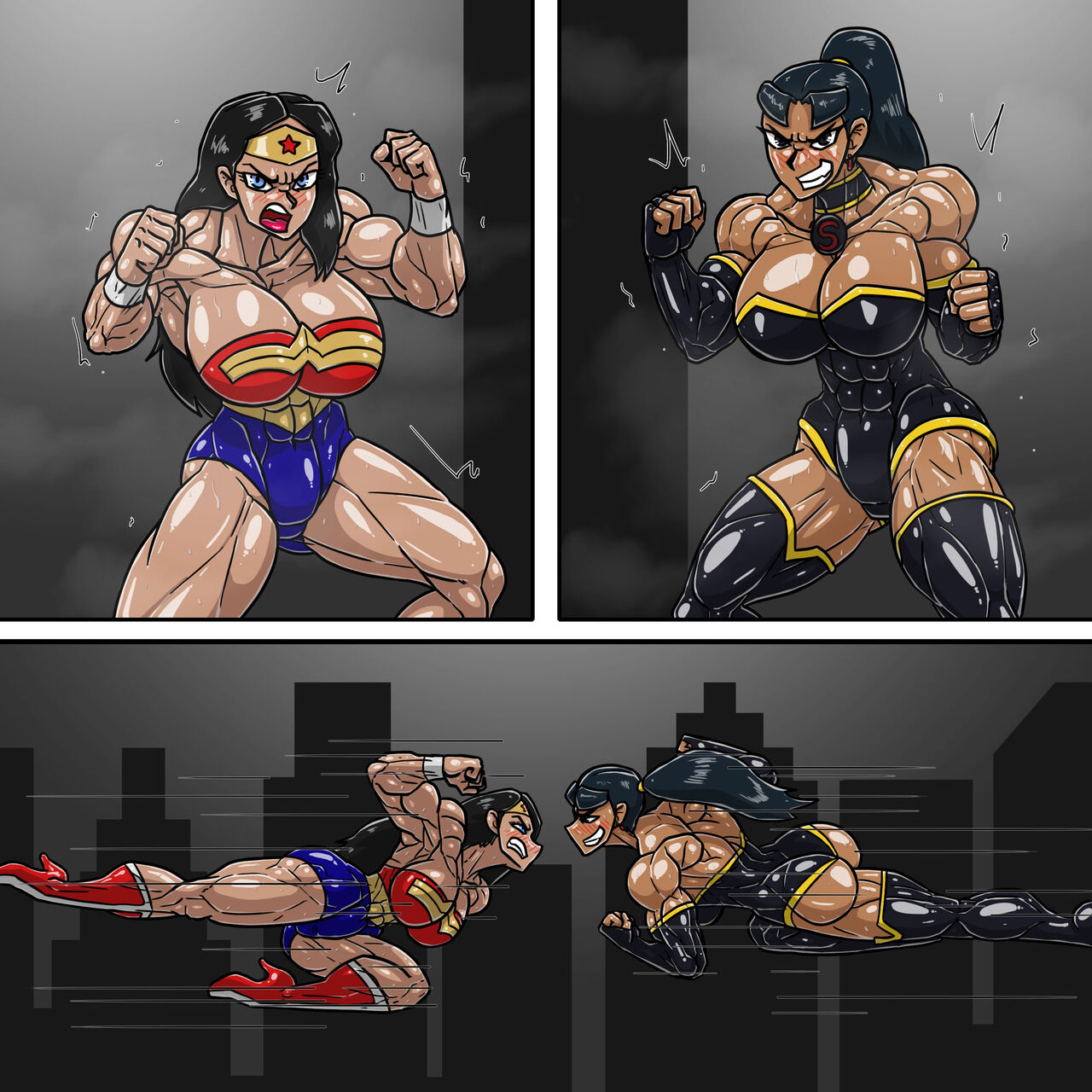 [Allesey] Wonder Woman vs Super Woman image number 1