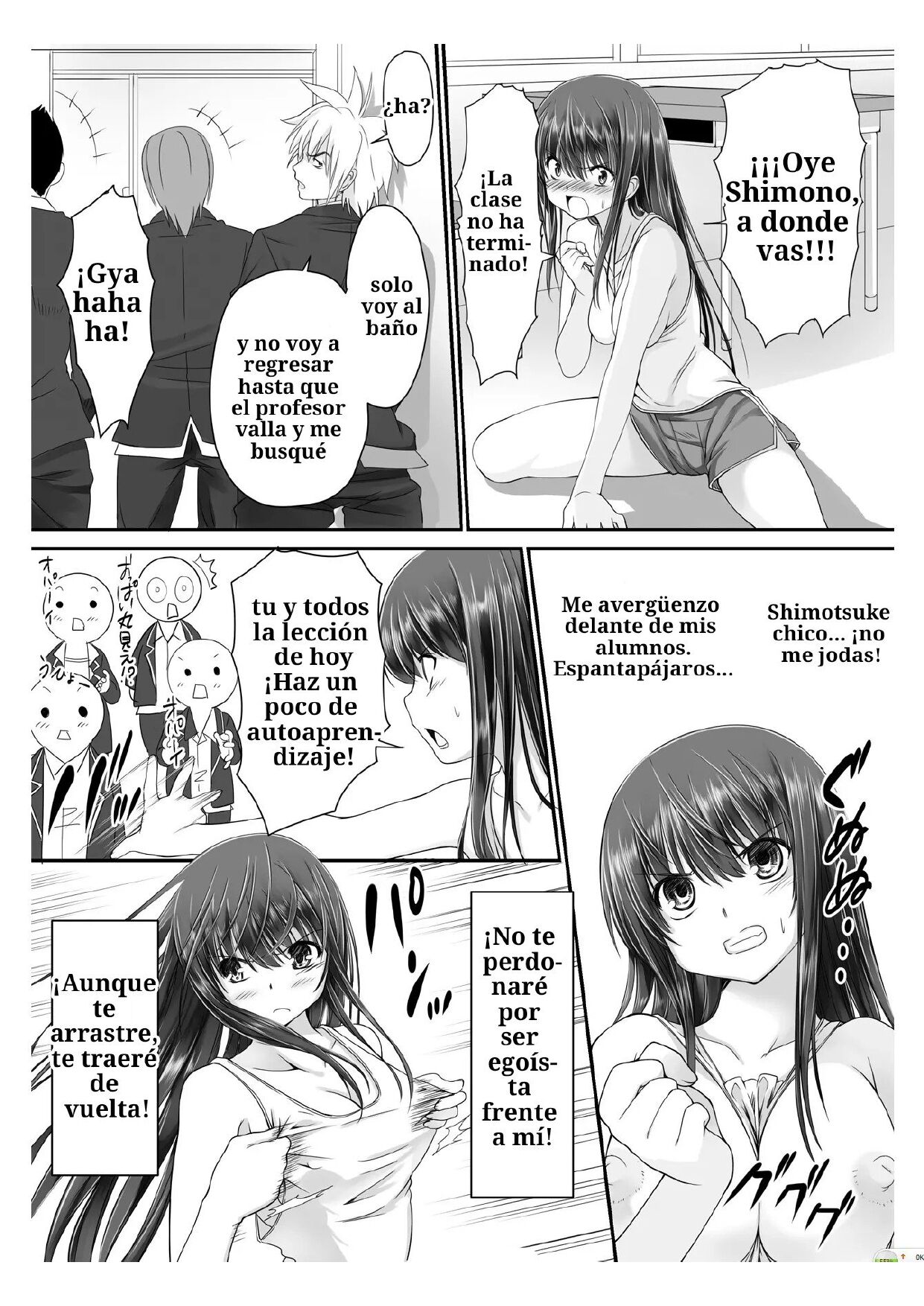 [Takase Muh] Tennyuu Sensei ~Danshikou no Kiraware Kyoushi ga Nyotaika Shitara~ 1 [Spanish] [TF Scans] 图片编号 9