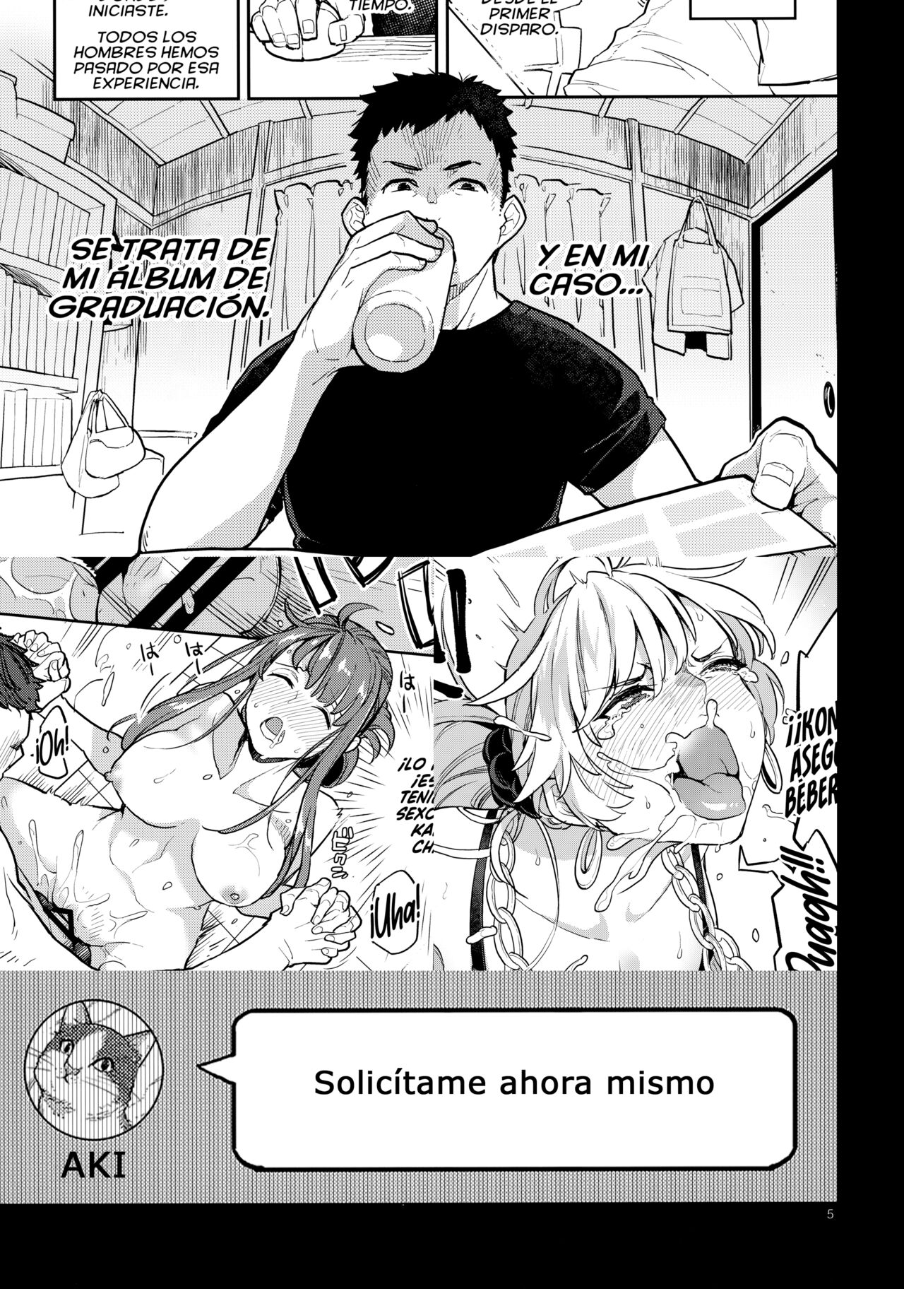 [Karegare (Kagami, Rei)] Doukyuusei Fuuzoku 2 | Prostitutas de Clase 2 [Spanish] [NekoCreme] Bildnummer 4