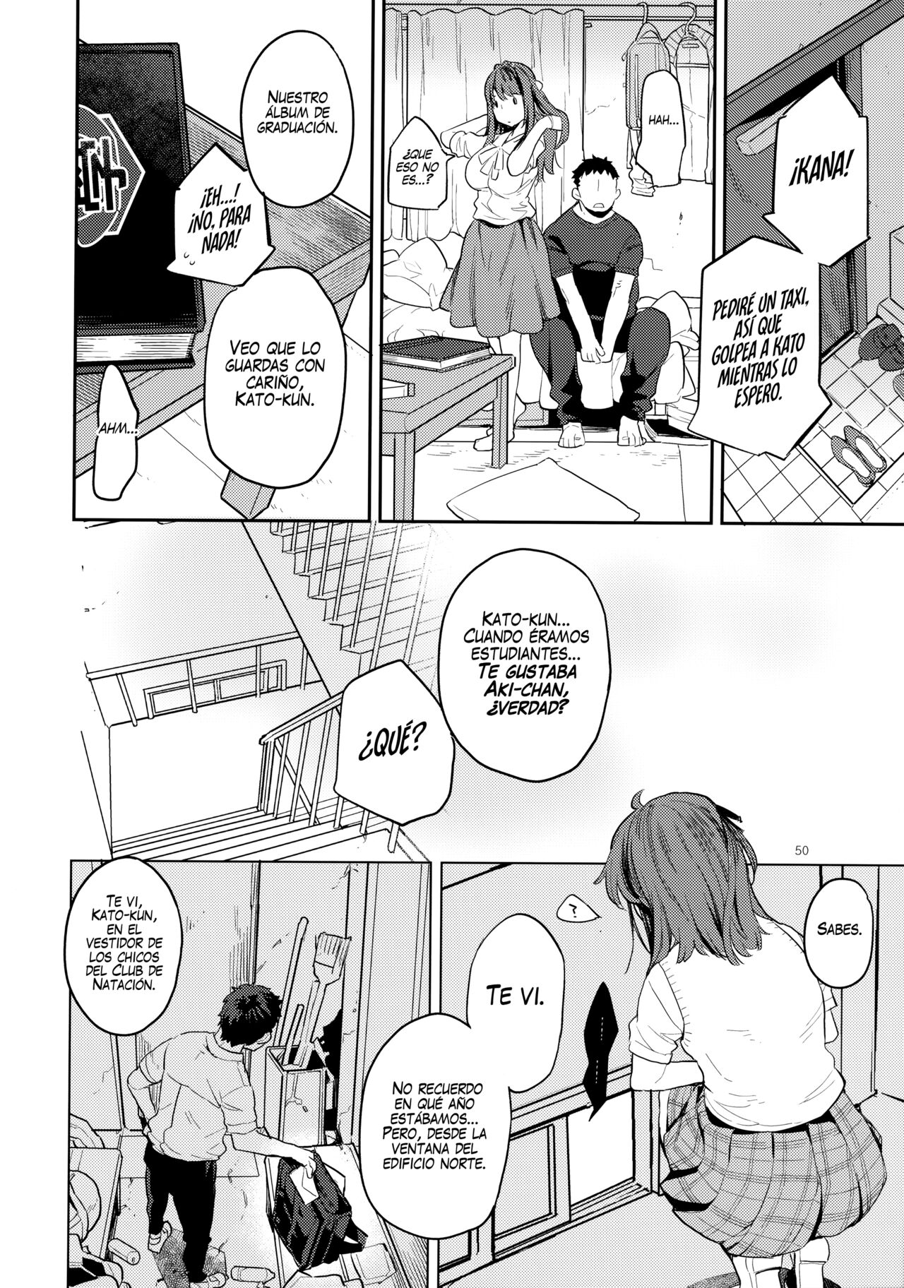 [Karegare (Kagami, Rei)] Doukyuusei Fuuzoku 2 | Prostitutas de Clase 2 [Spanish] [NekoCreme] Bildnummer 49