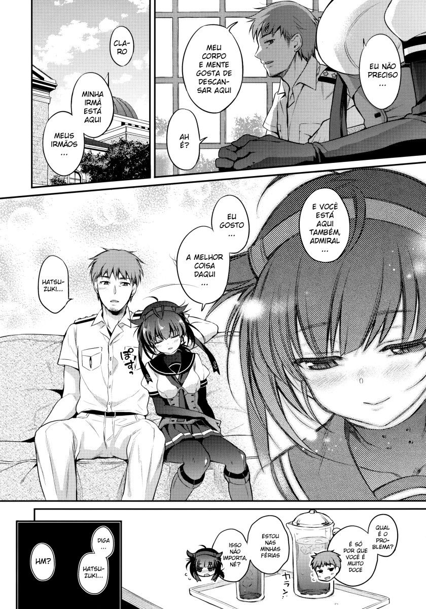 (C92) [K+W (Sasachinn)] Hatsuzuki to Muremure Muramura Natsu Ecchi! | Having Stuffy Sex On The First Month Of Summer! (Kantai Collection -KanColle-) [Portuguese-BR] 이미지 번호 5