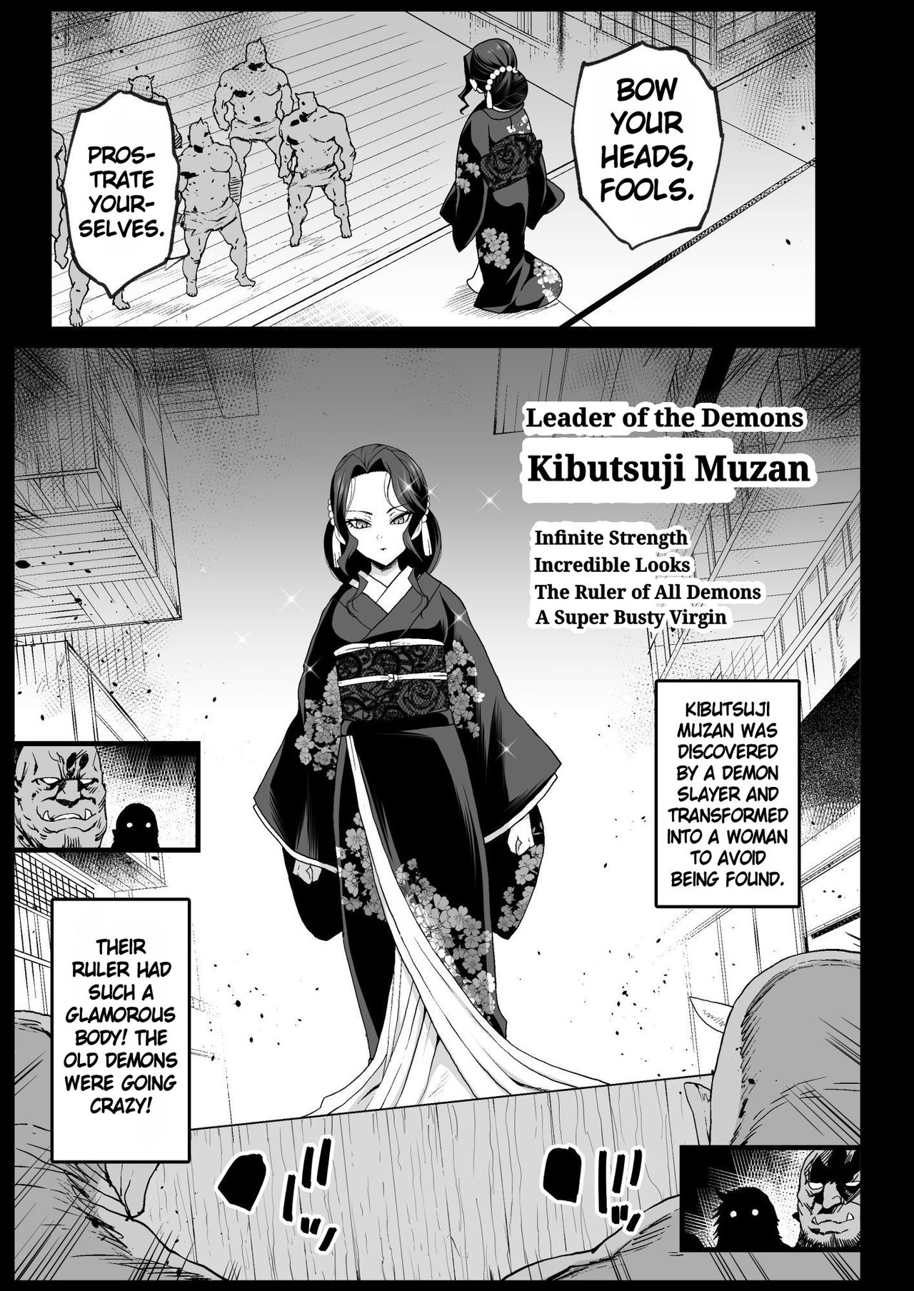 [Eromazun (Ma-kurou)] RAPE OF DEMON SLAYER 4 | Making a Mess of Lady Muzan-sama (Kimetsu no Yaiba) [English] numero di immagine  4