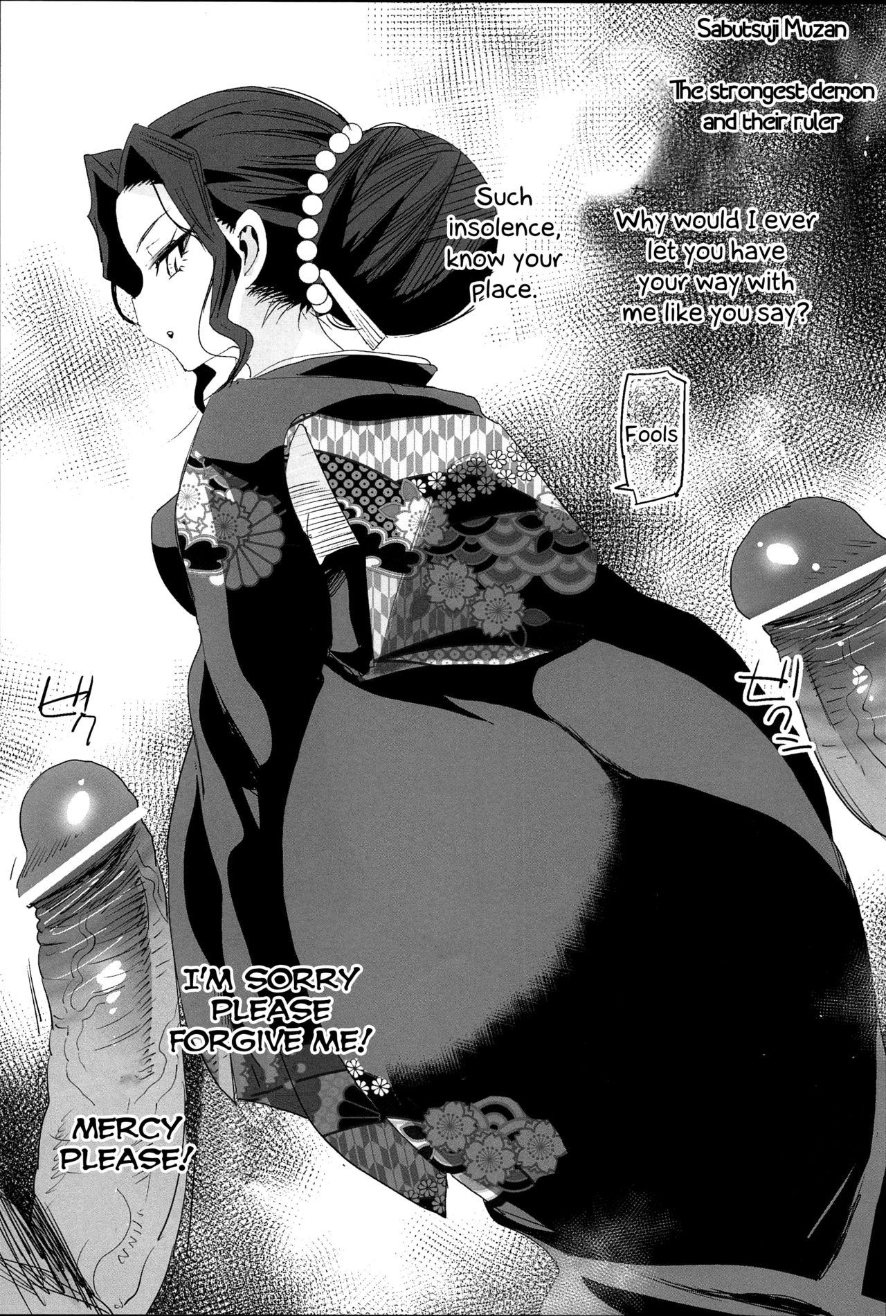 [Eromazun (Ma-kurou)] RAPE OF DEMON SLAYER 4 | Making a Mess of Lady Muzan-sama (Kimetsu no Yaiba) [English] numero di immagine  35