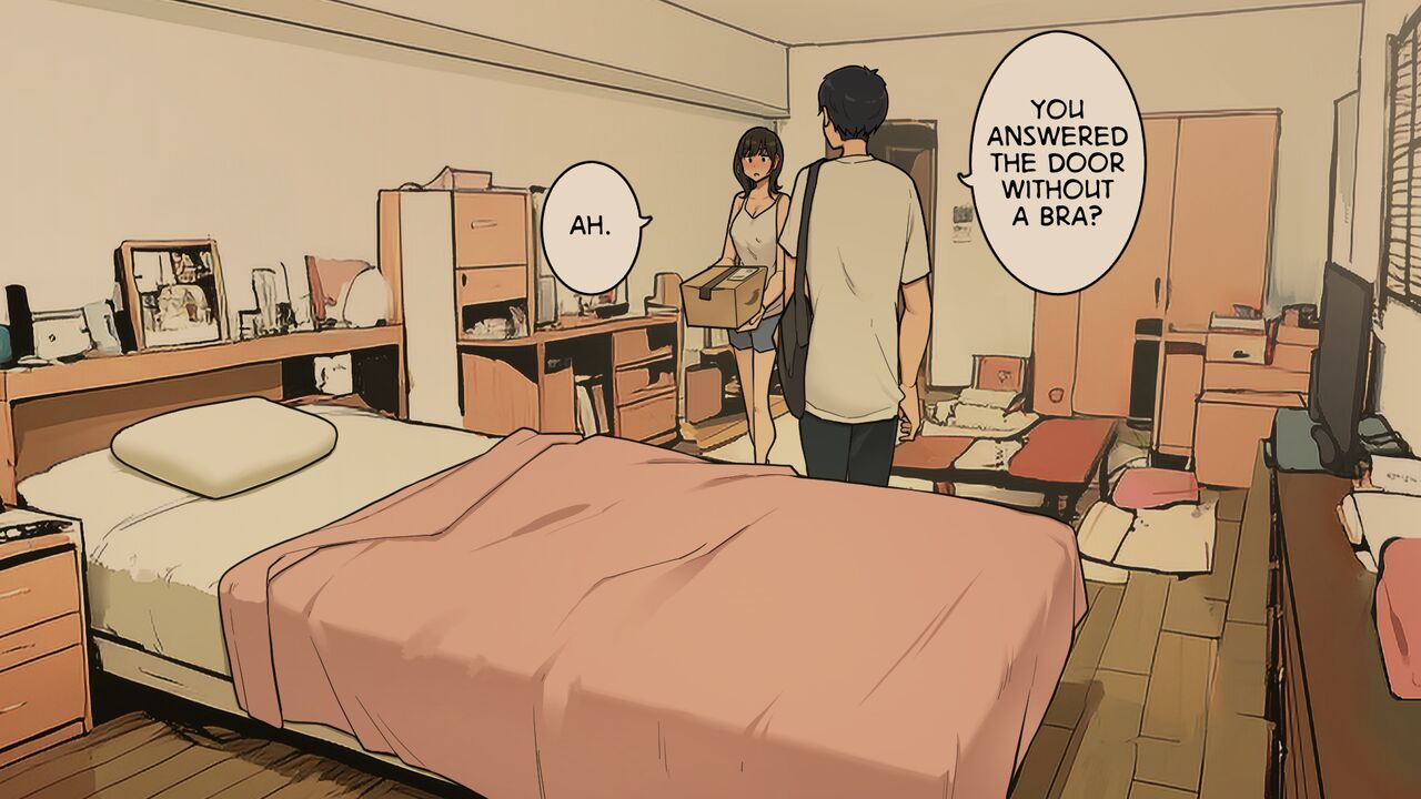 [Wakamatsu] Takuhaibin no Uketorikata ga Dandan Darashinaku Natte Iku OL-chan (+ Ura-hen) | A Woman Whose Greetings to the Delivery Man Gradually Get Sloppier (+ Other Side) [English] 图片编号 33