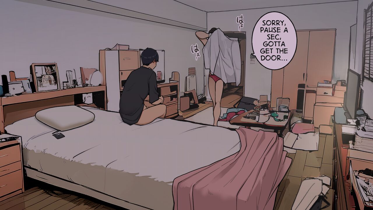 [Wakamatsu] Takuhaibin no Uketorikata ga Dandan Darashinaku Natte Iku OL-chan (+ Ura-hen) | A Woman Whose Greetings to the Delivery Man Gradually Get Sloppier (+ Other Side) [English] 图片编号 39