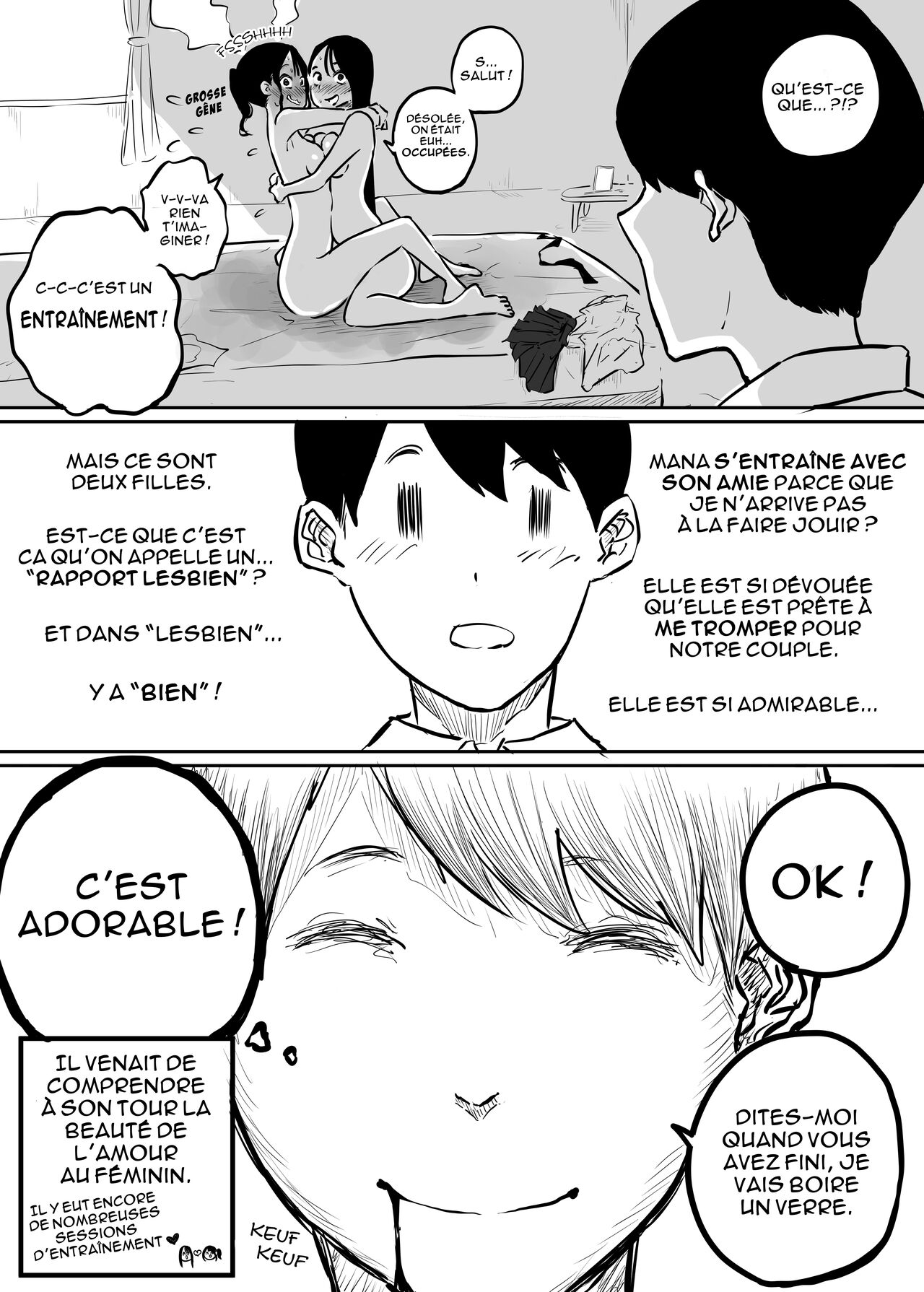 [Sky Dogma (Pandacorya)] Kareshi to no Ecchi ga Jouzu ni Dekiru you ni Ecchi no Renshuu Aite o Shite kureru Onna Tomodachi | Mon amie m'entraîne au lit pour que je sois meilleure avec mon copain [French] [LaculottedelaReine] image number 4