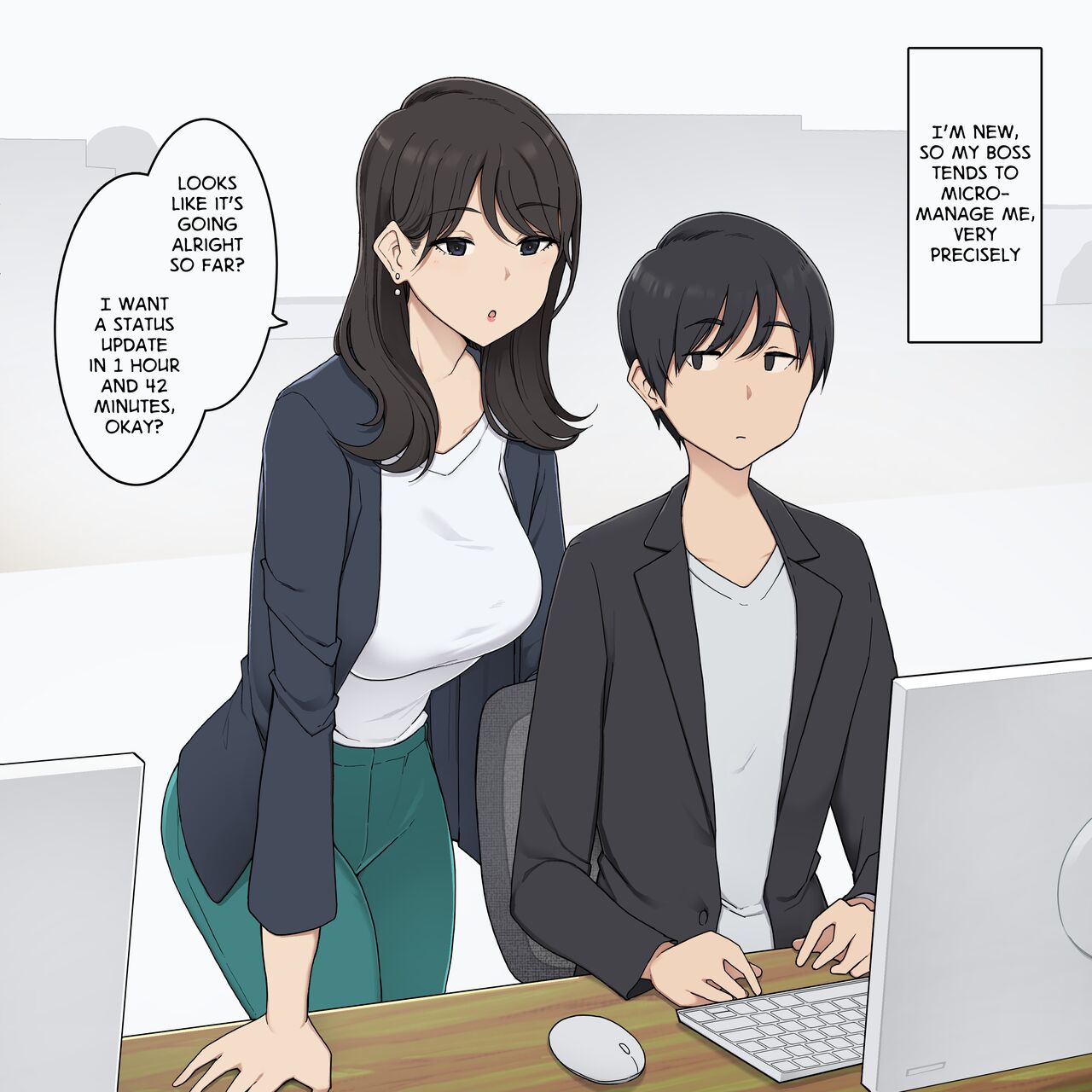 [Wakamatsu] Reitetsu Kyonyuu Onna Joushi ni Tetteiteki ni Schedule Kanri sareru Hanashi | My Cool, Large-Chested Boss Keeps Me On a Strict Schedule [English] 图片编号 1