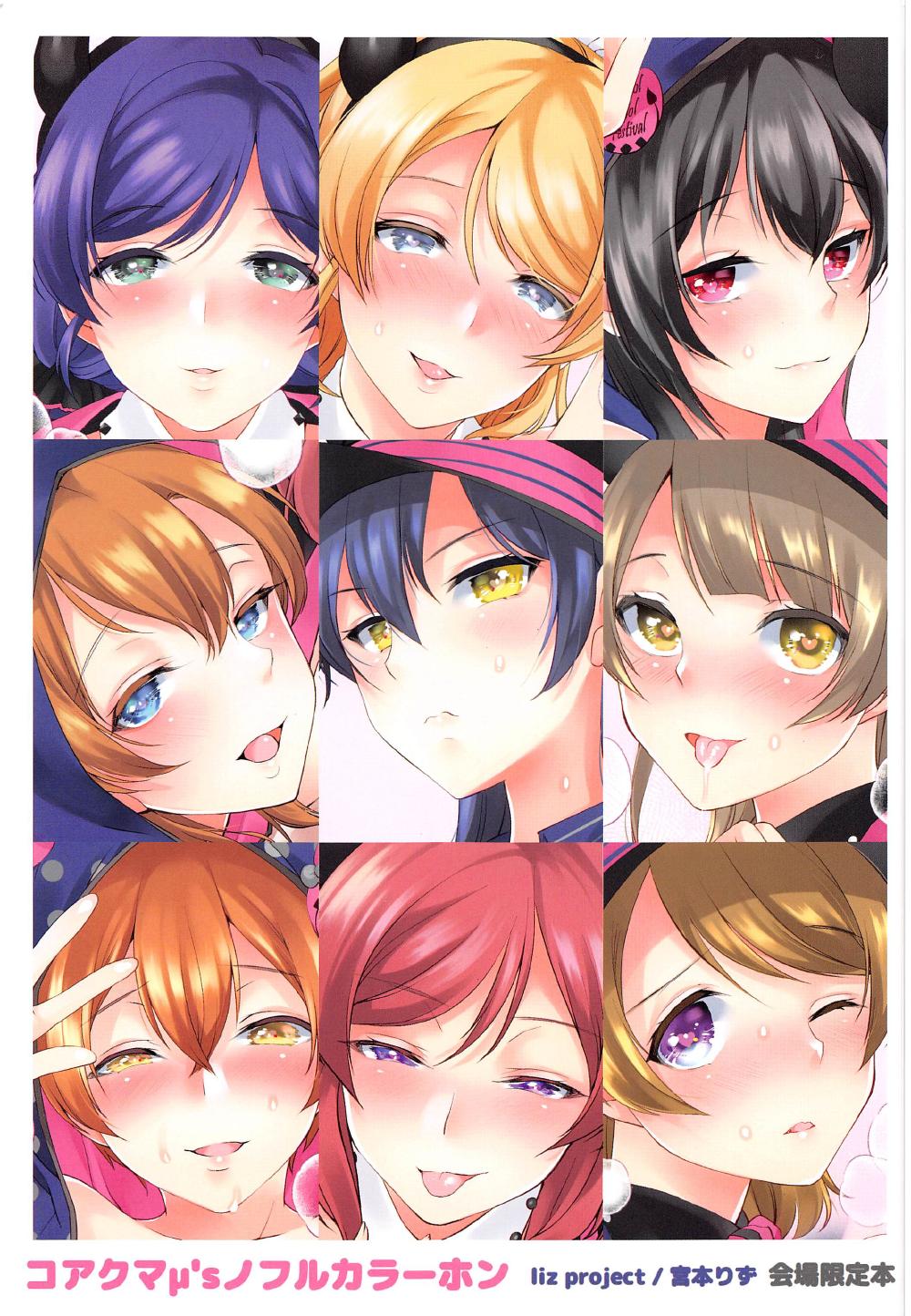 (C91) [liz project (Miyamoto Liz)] Koakuma μ's no Full Color Hon (Love Live!) 画像番号 1