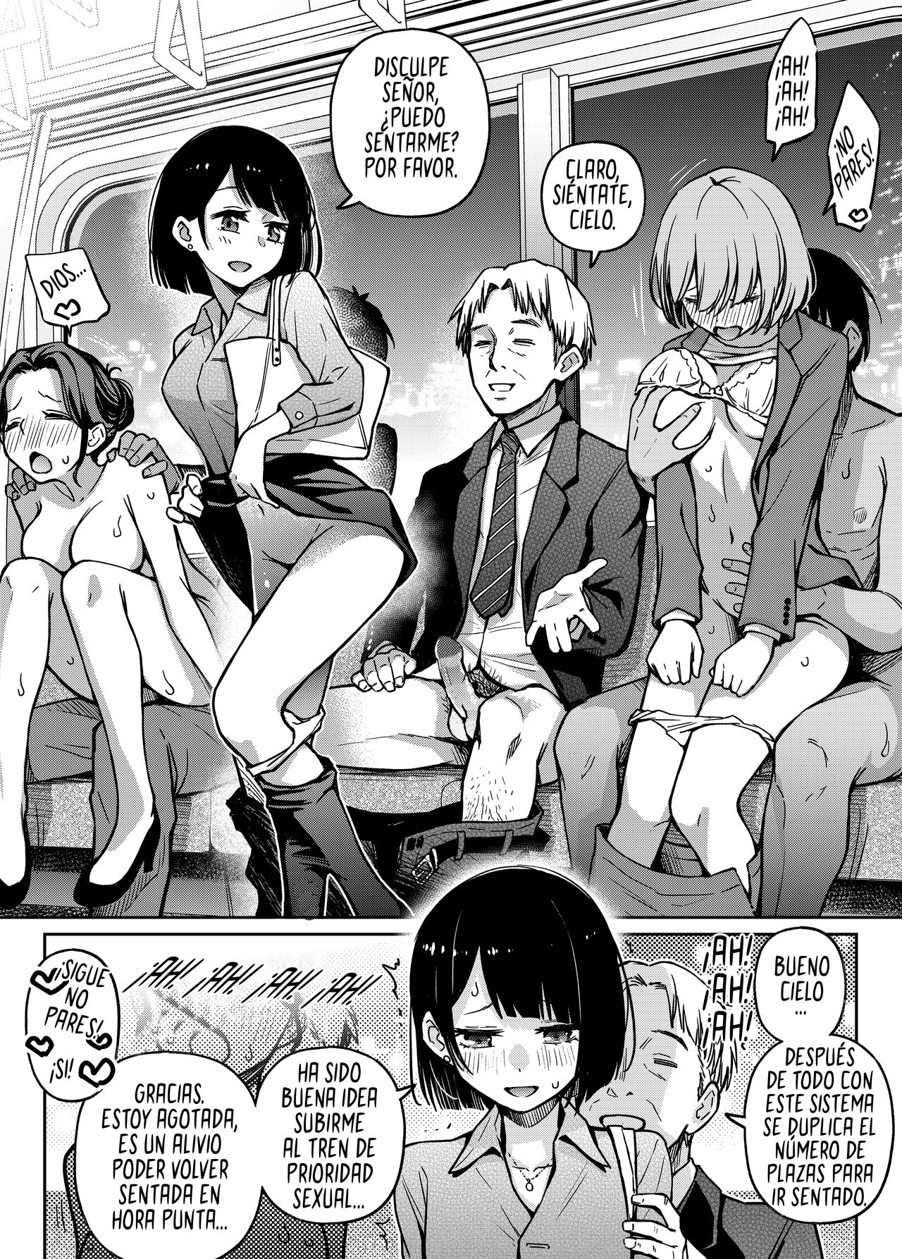 [Doji Ro] Tren de prioridad sexual, Sex Yuusen Sharyou | The Sex-Priority Train [Castellano] 4K (2867x4000) 2eme image