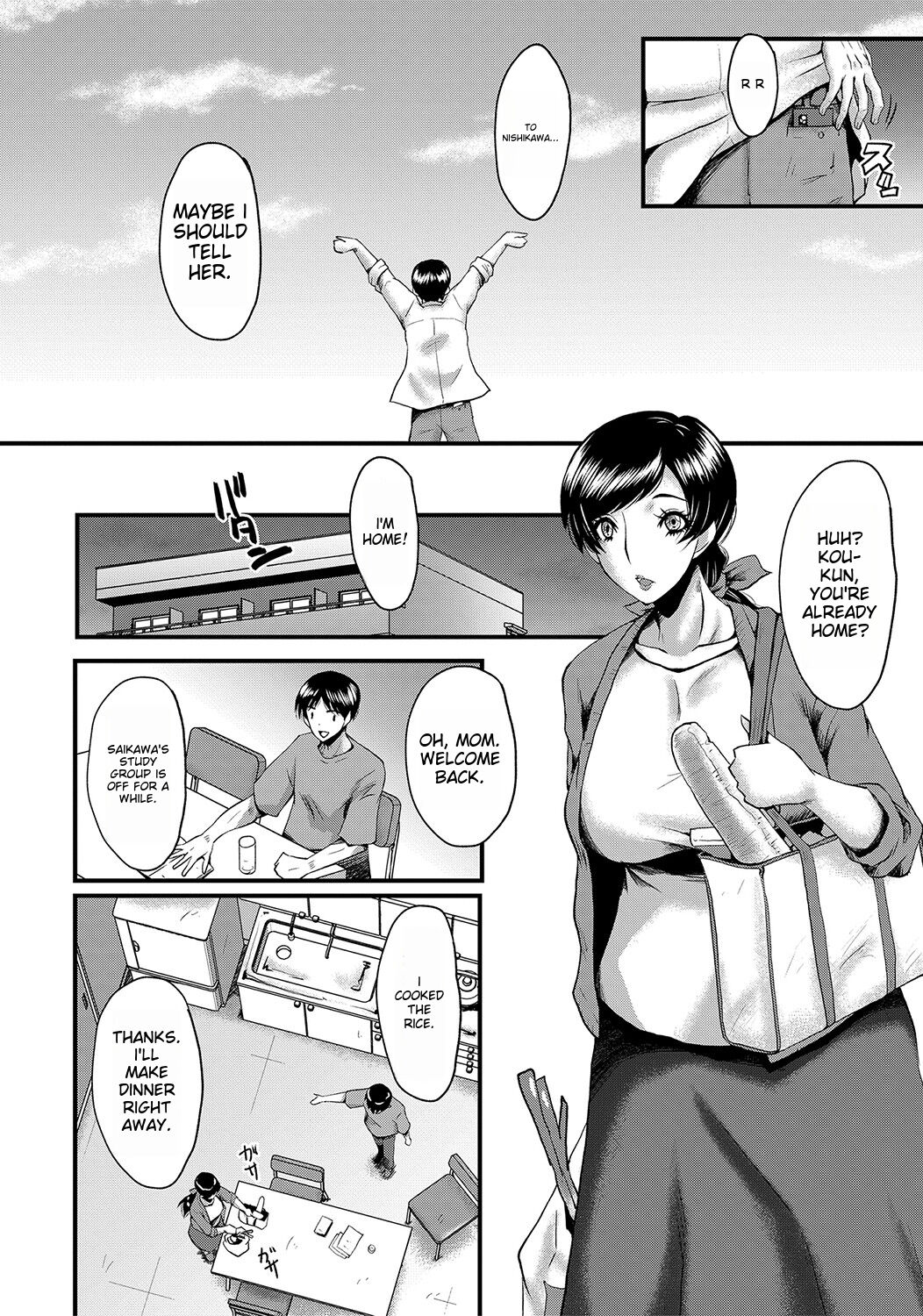 [SINK] Tomodachi, Osananajimi mo Kaa-san mo Netorareru [Digital] [English] image number 61