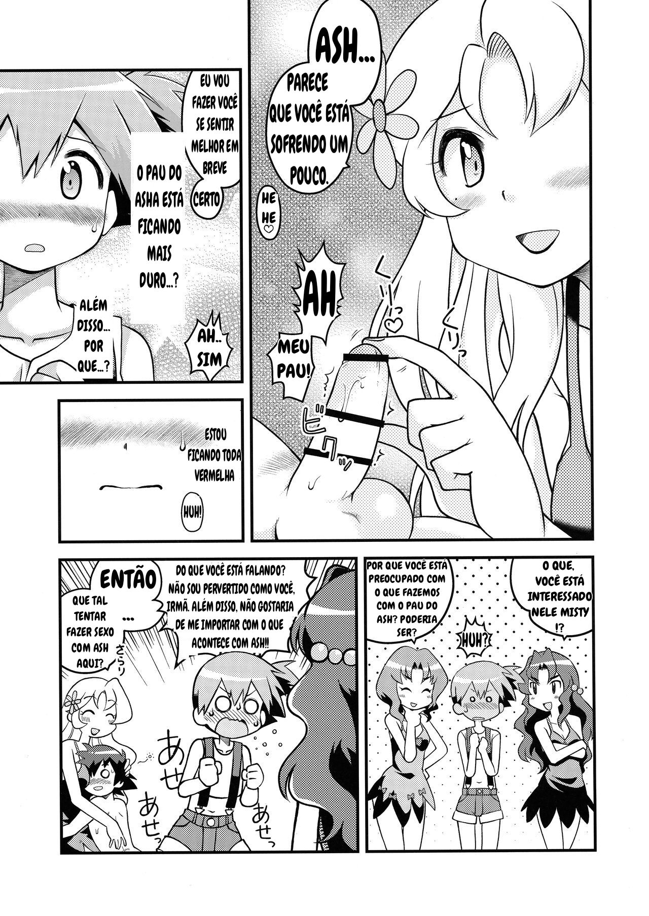 (COMIC1☆11) [Utahime (Izumi Masashi)] Kasumi no Wanwan Friends (Pokémon) [Portuguese-BR] 이미지 번호 6