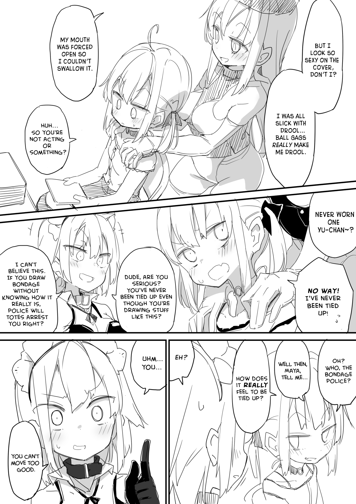 [ura_macoto] The Shut Up Shoot (Shy forced gag talk torture) [English] image number 19