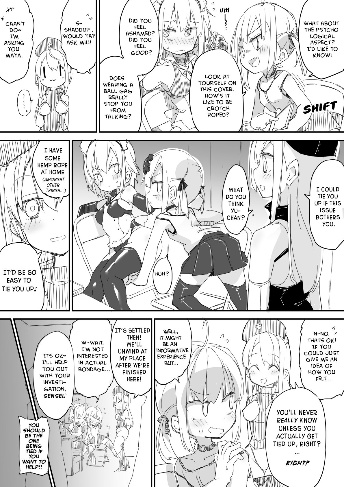 [ura_macoto] The Shut Up Shoot (Shy forced gag talk torture) [English] image number 20