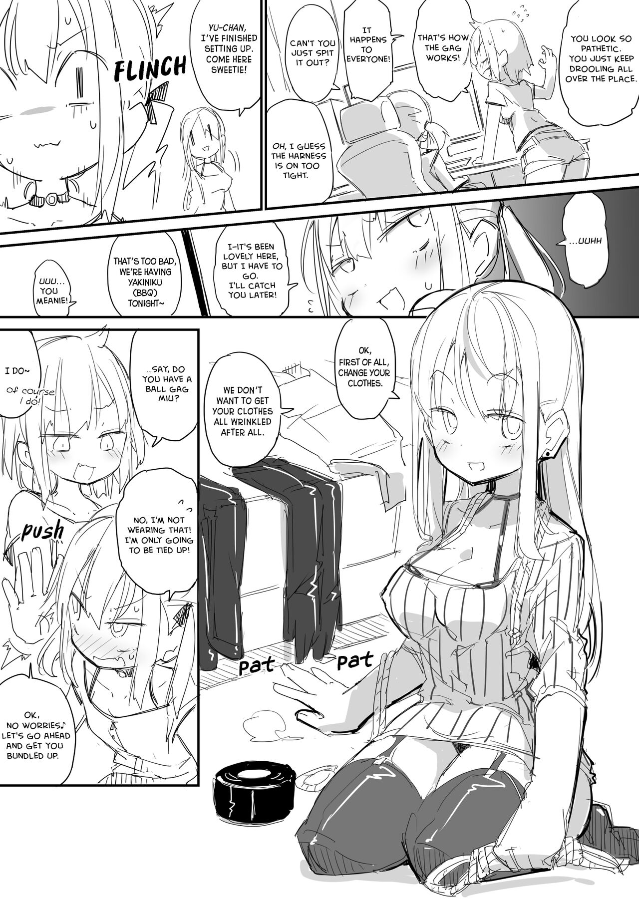 [ura_macoto] The Shut Up Shoot (Shy forced gag talk torture) [English] image number 22